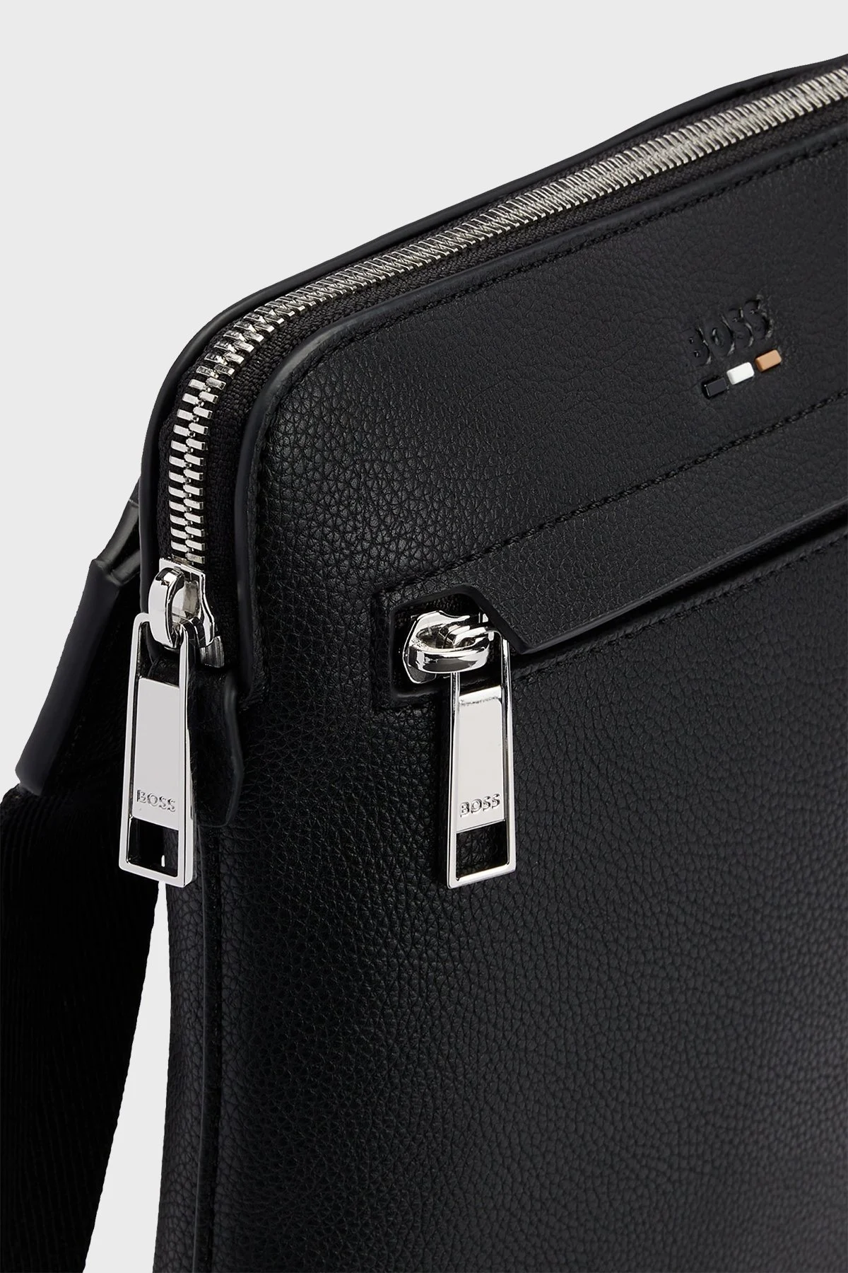 Boss Logolu Fermuarlı Erkek Çanta 50490873 001 SİYAH - 7