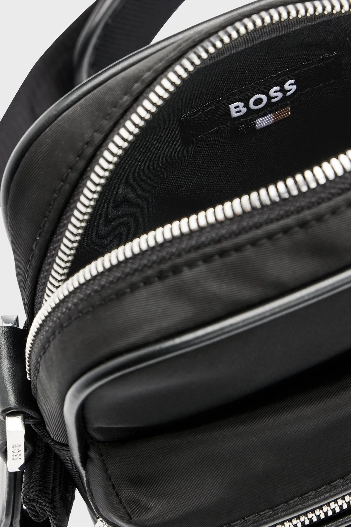 Boss Logolu Fermuarlı Erkek Çanta 50498702 001 SİYAH - 5