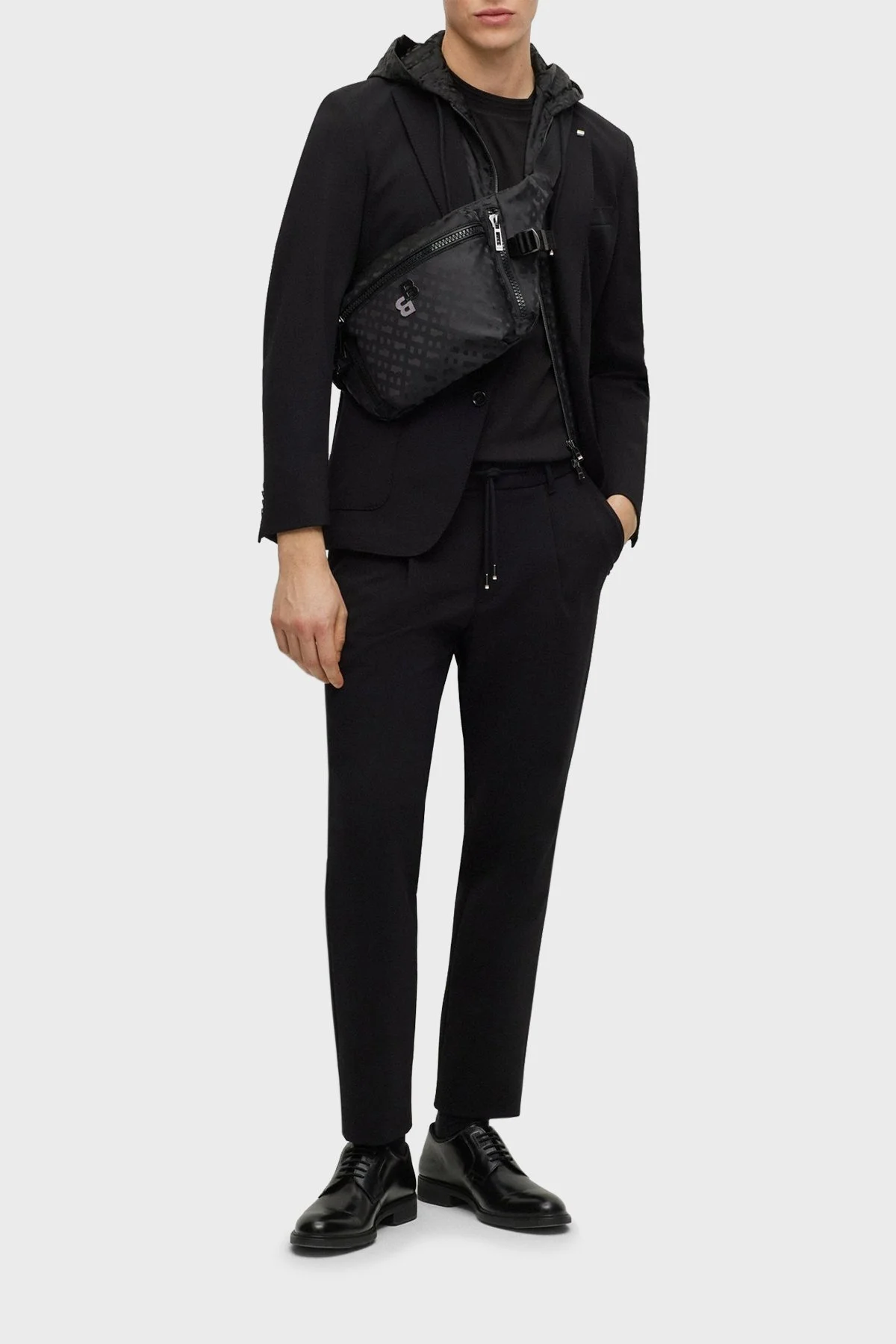 Boss Logolu Fermuarlı Erkek Çanta 50499049 001 SİYAH - 2