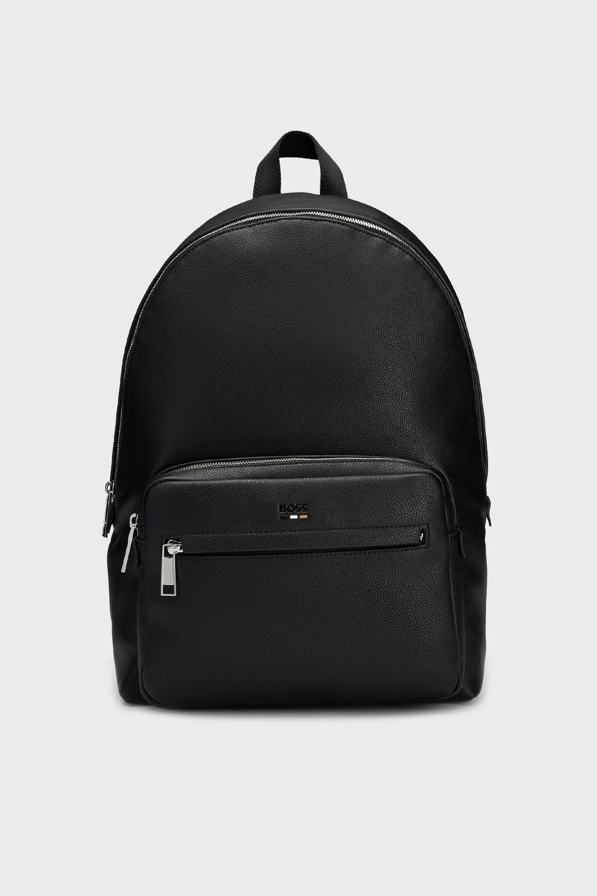 Boss Logolu Fermuarlı Erkek Sırt Çantası 50490864 001 SİYAH - 1