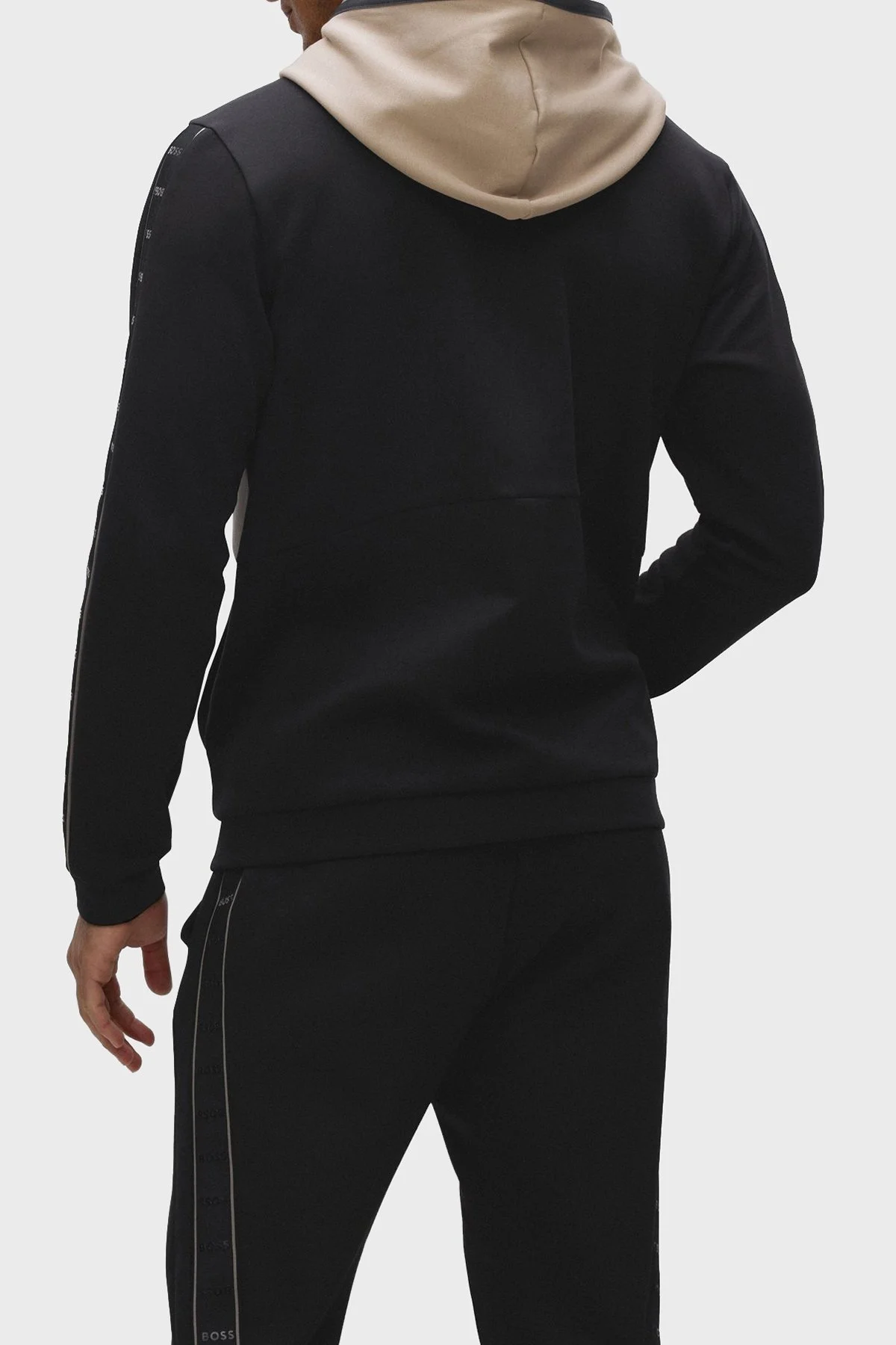 Boss Logolu Fermuarlı Pamuklu Regular Fit Erkek Sweat 50477042 001 SİYAH - 3