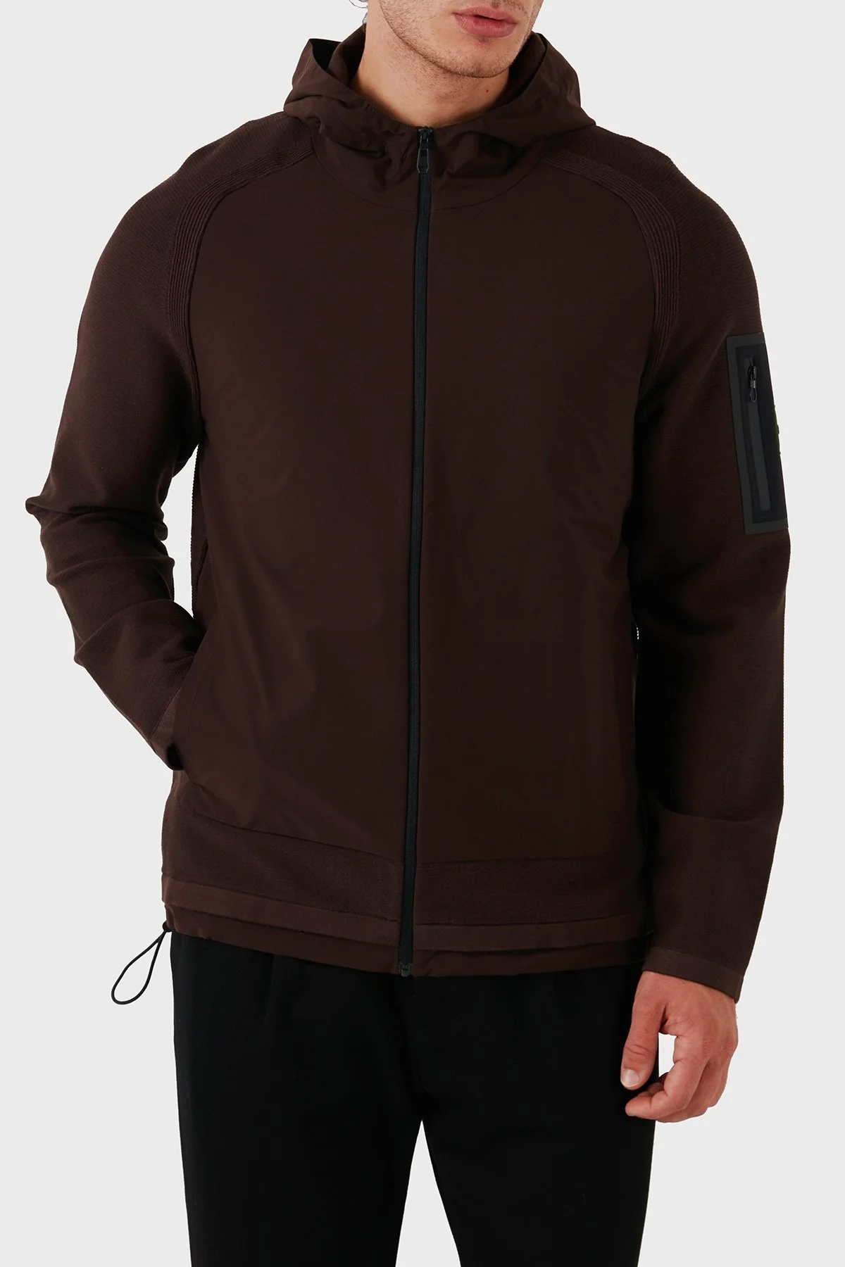 Boss Logolu Fermuarlı Relaxed Fit Erkek Mont 50517091 213 KAHVE - 1