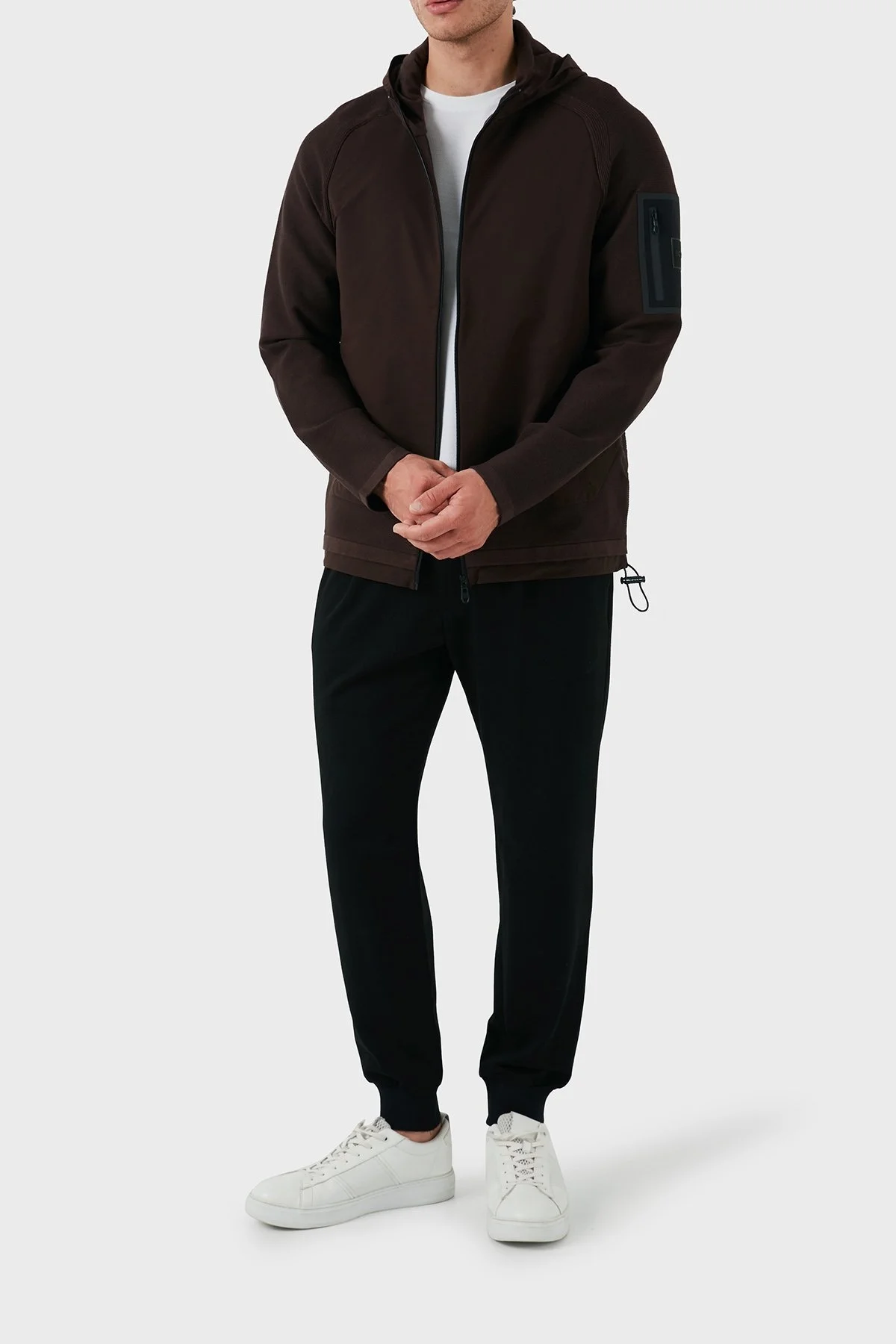 Boss Logolu Fermuarlı Relaxed Fit Erkek Mont 50517091 213 KAHVE - 4