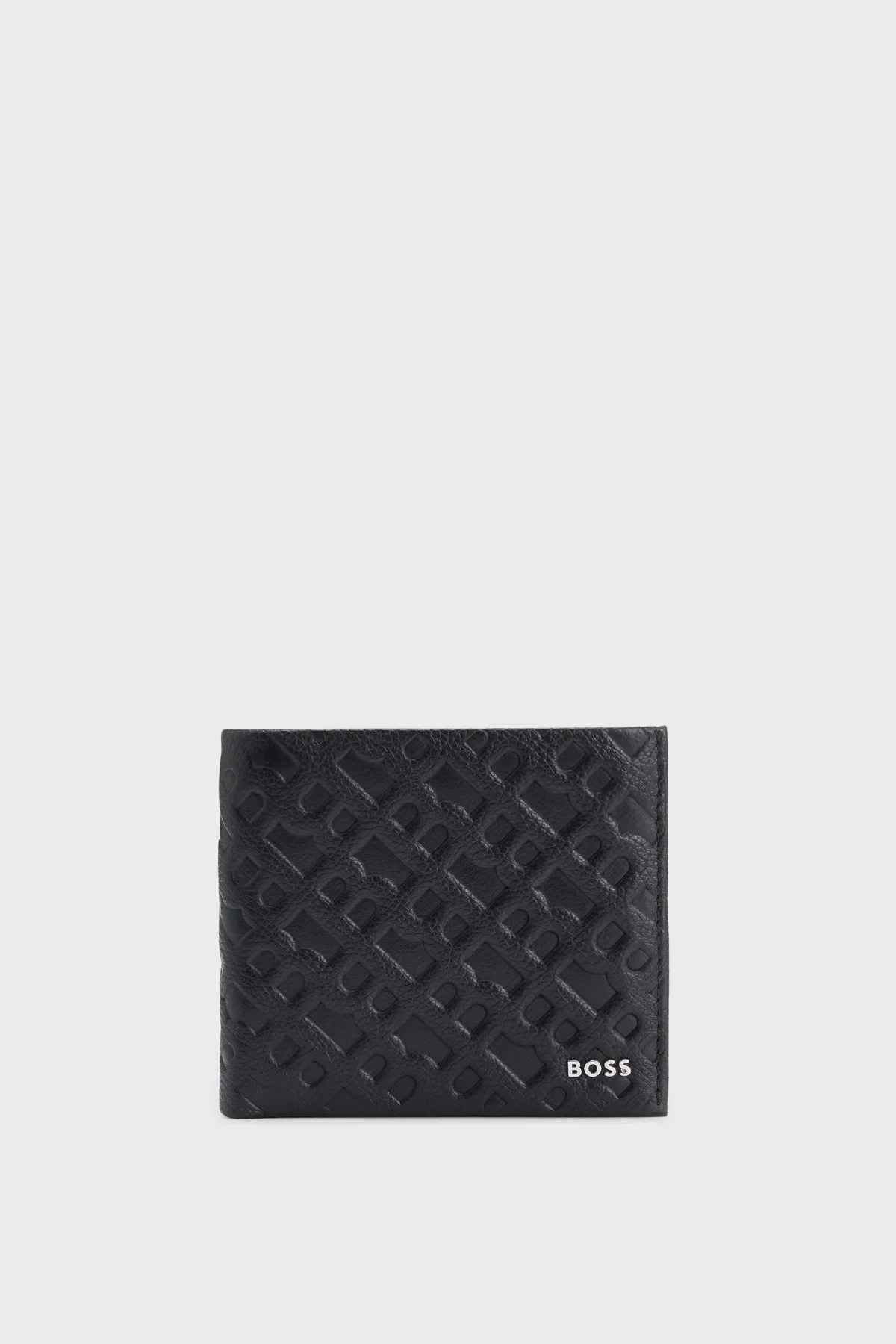 Boss Logolu Hakiki Deri Erkek Cüzdan 50504275 001 SİYAH - 1