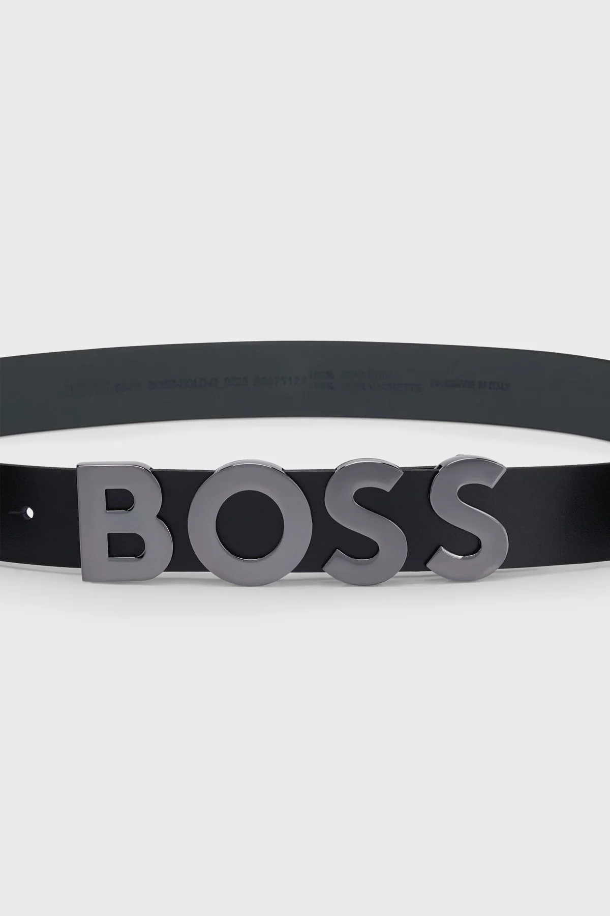 Boss Logolu Hakiki Deri Erkek Kemer 50471128 001 SİYAH - 5