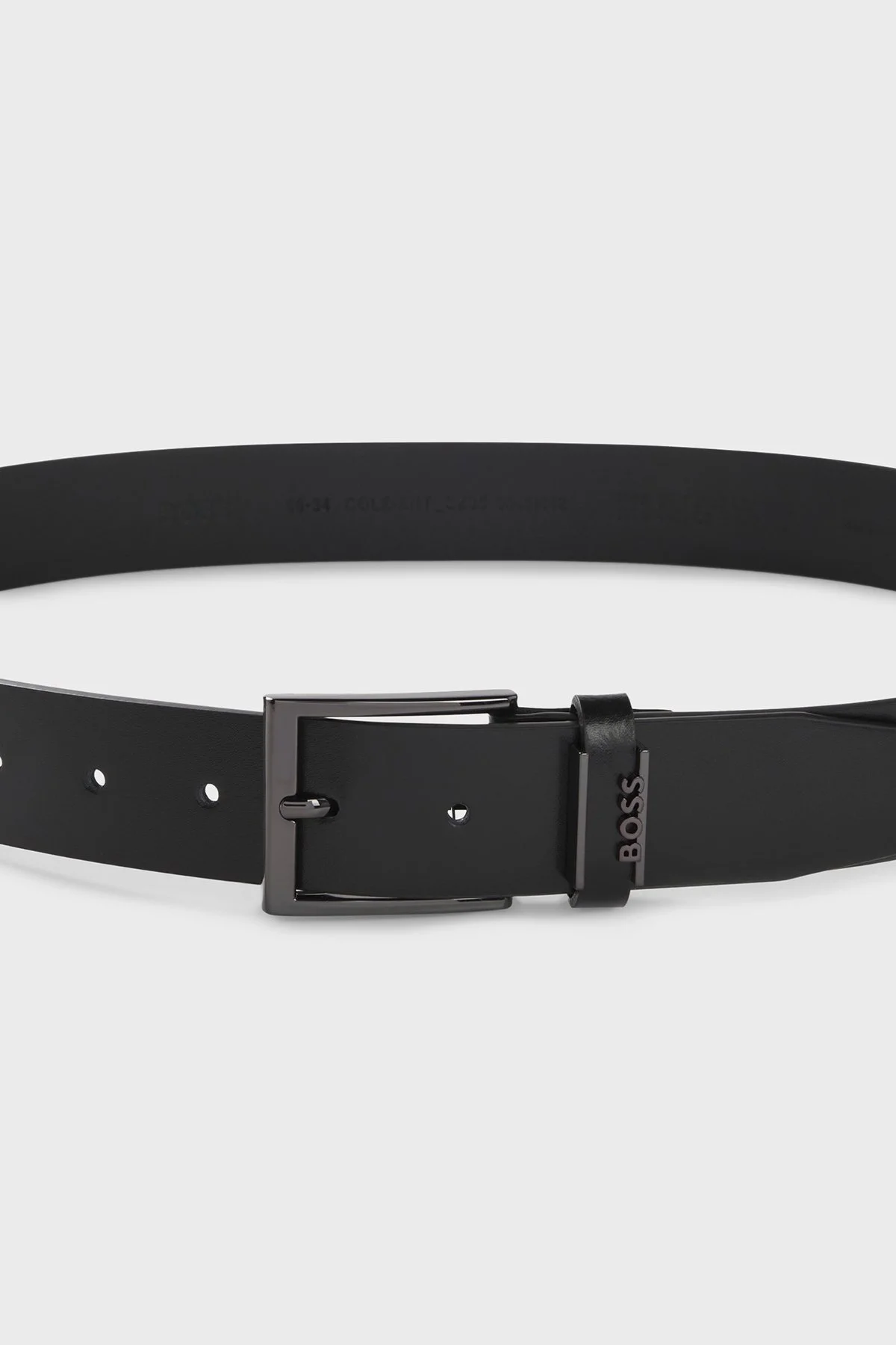 Boss Logolu Hakiki Deri Erkek Kemer 50491852 001 SİYAH - 4