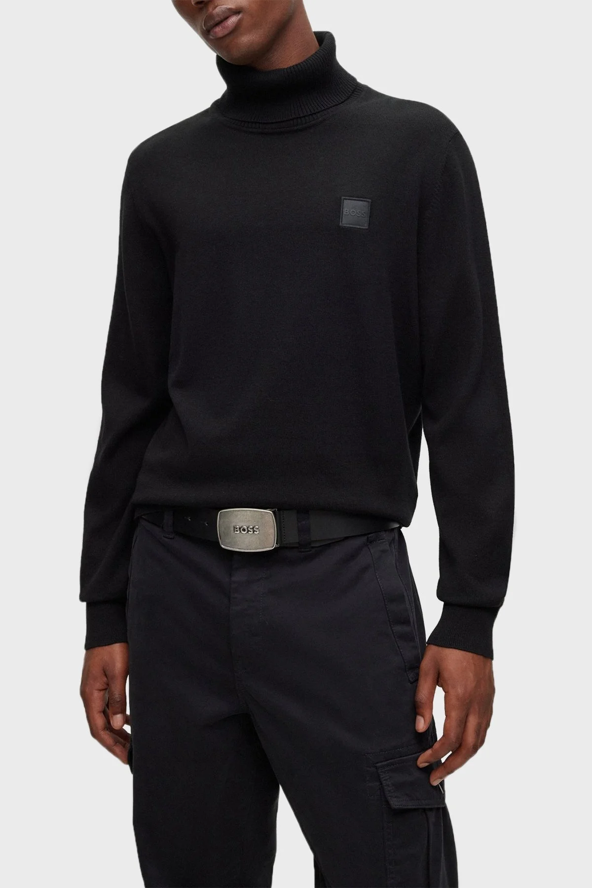 Boss Logolu Hakiki Deri Erkek Kemer 50491888 001 SİYAH - 3