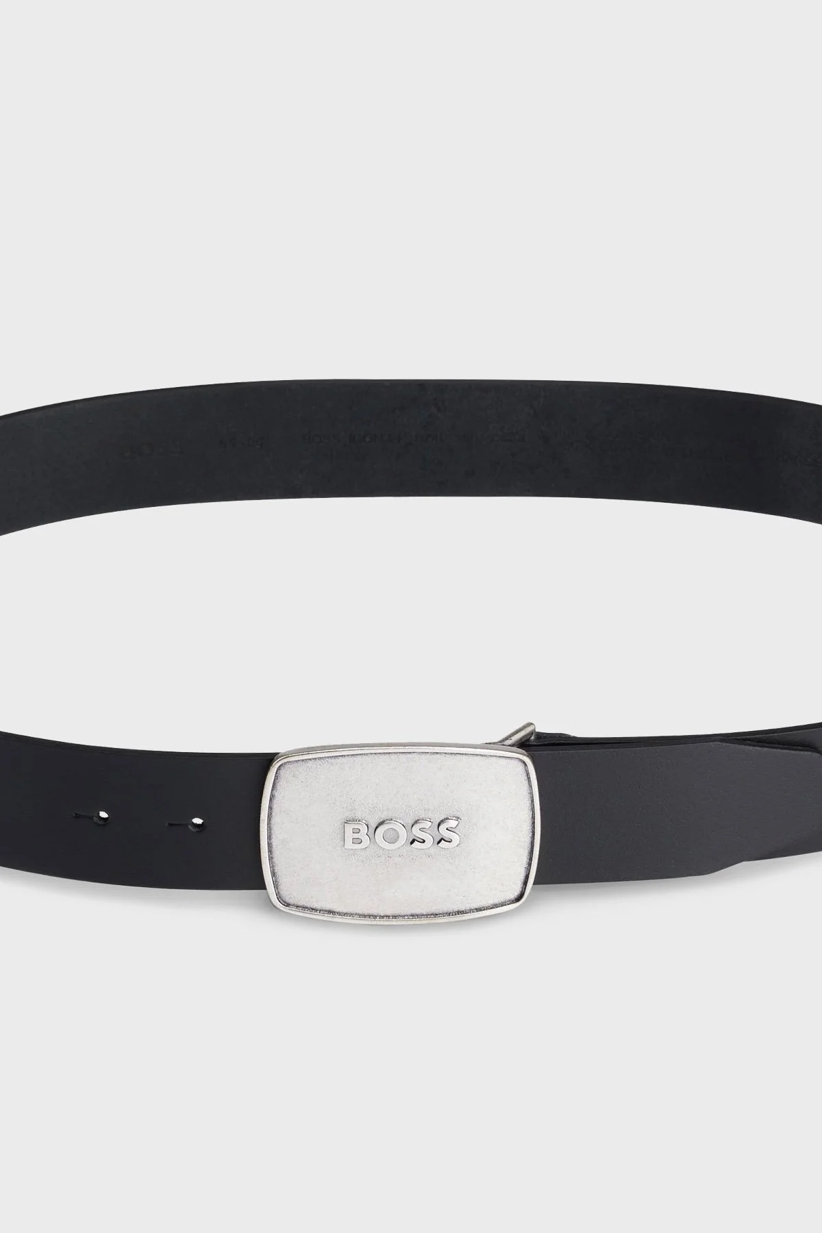 Boss Logolu Hakiki Deri Erkek Kemer 50491888 001 SİYAH - 5