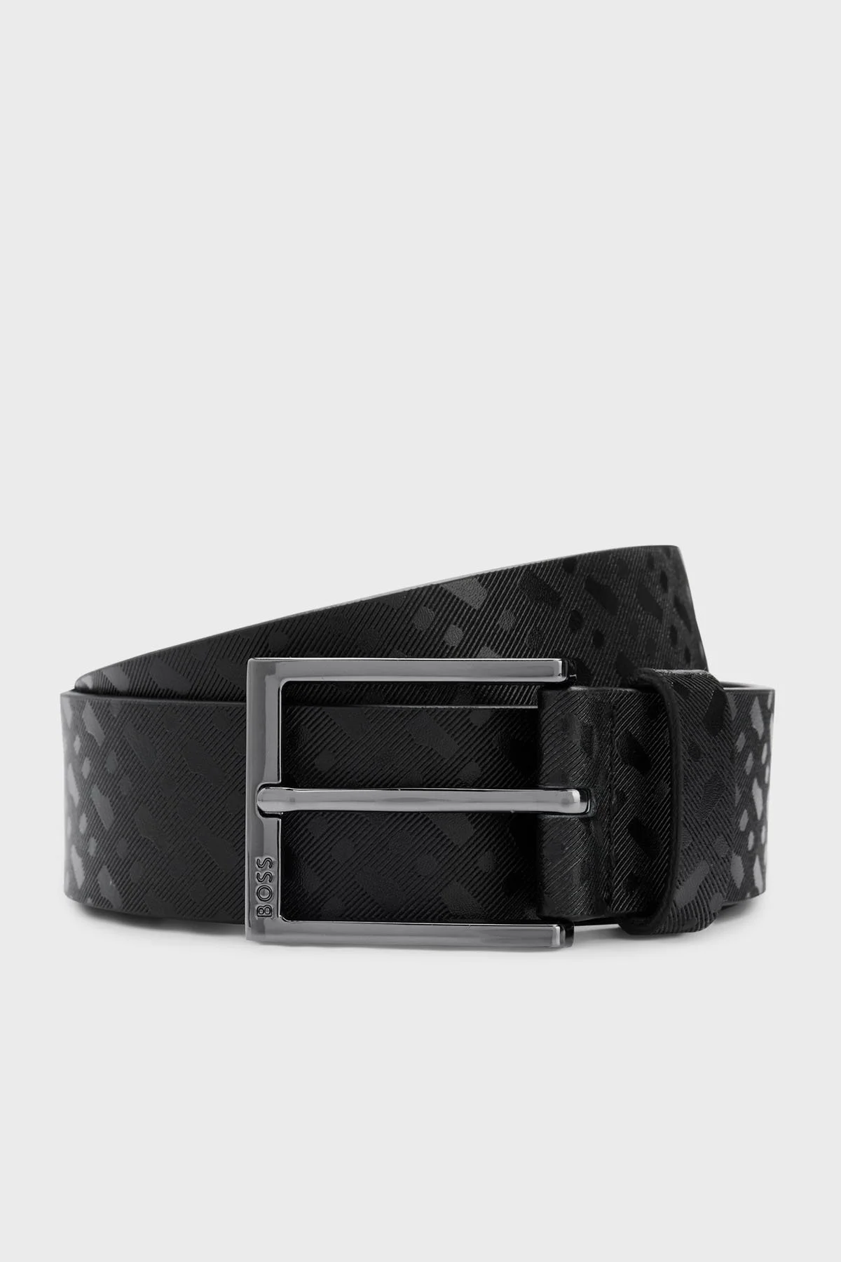 Boss Logolu Hakiki Deri Erkek Kemer 50524047 001 SİYAH - 1