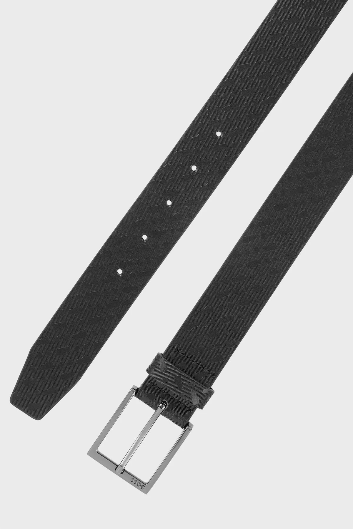 Boss Logolu Hakiki Deri Erkek Kemer 50524047 001 SİYAH - 4