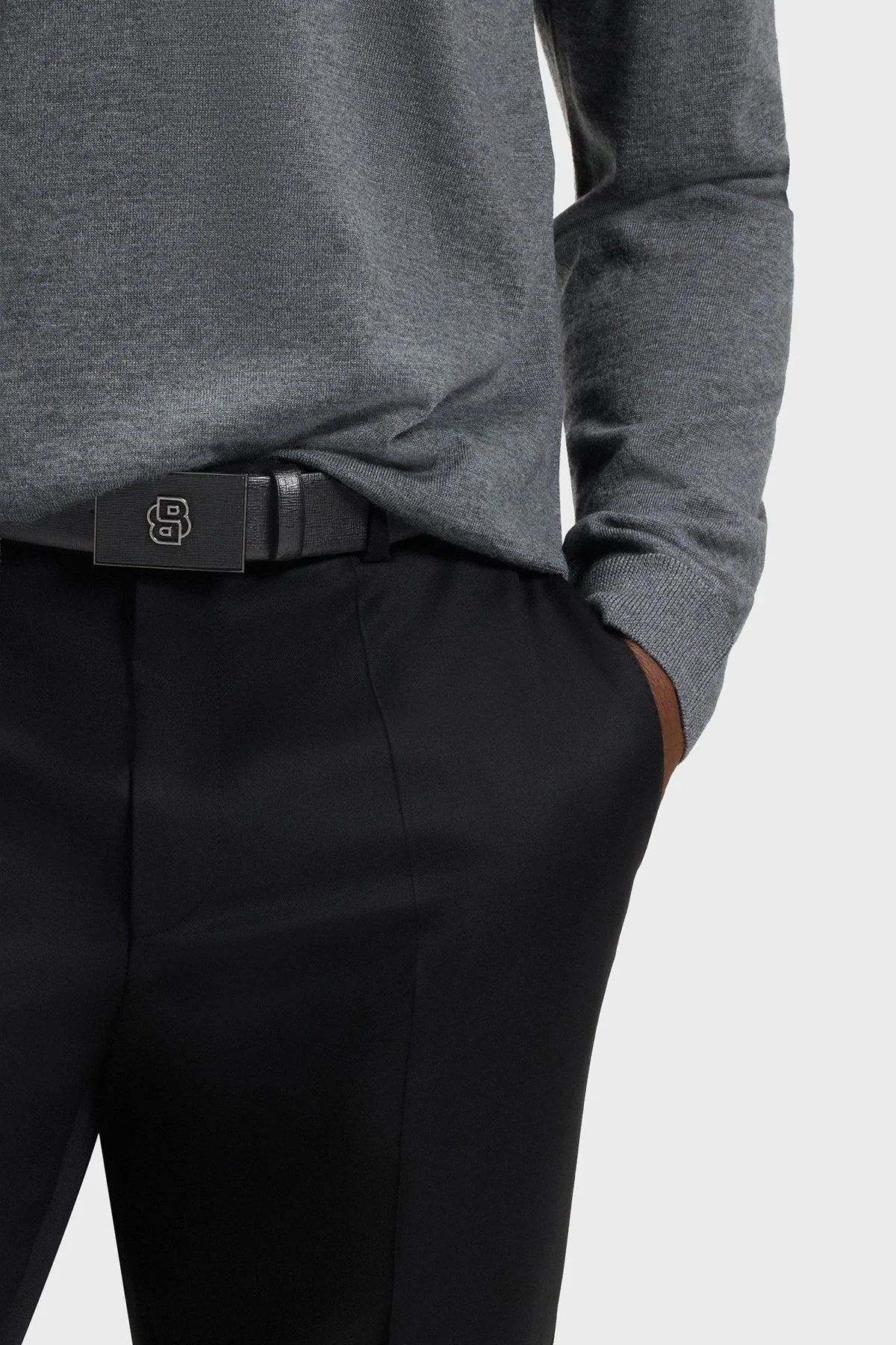 Boss Logolu Hakiki Deri Erkek Kemer 50548350 001 SİYAH - 2