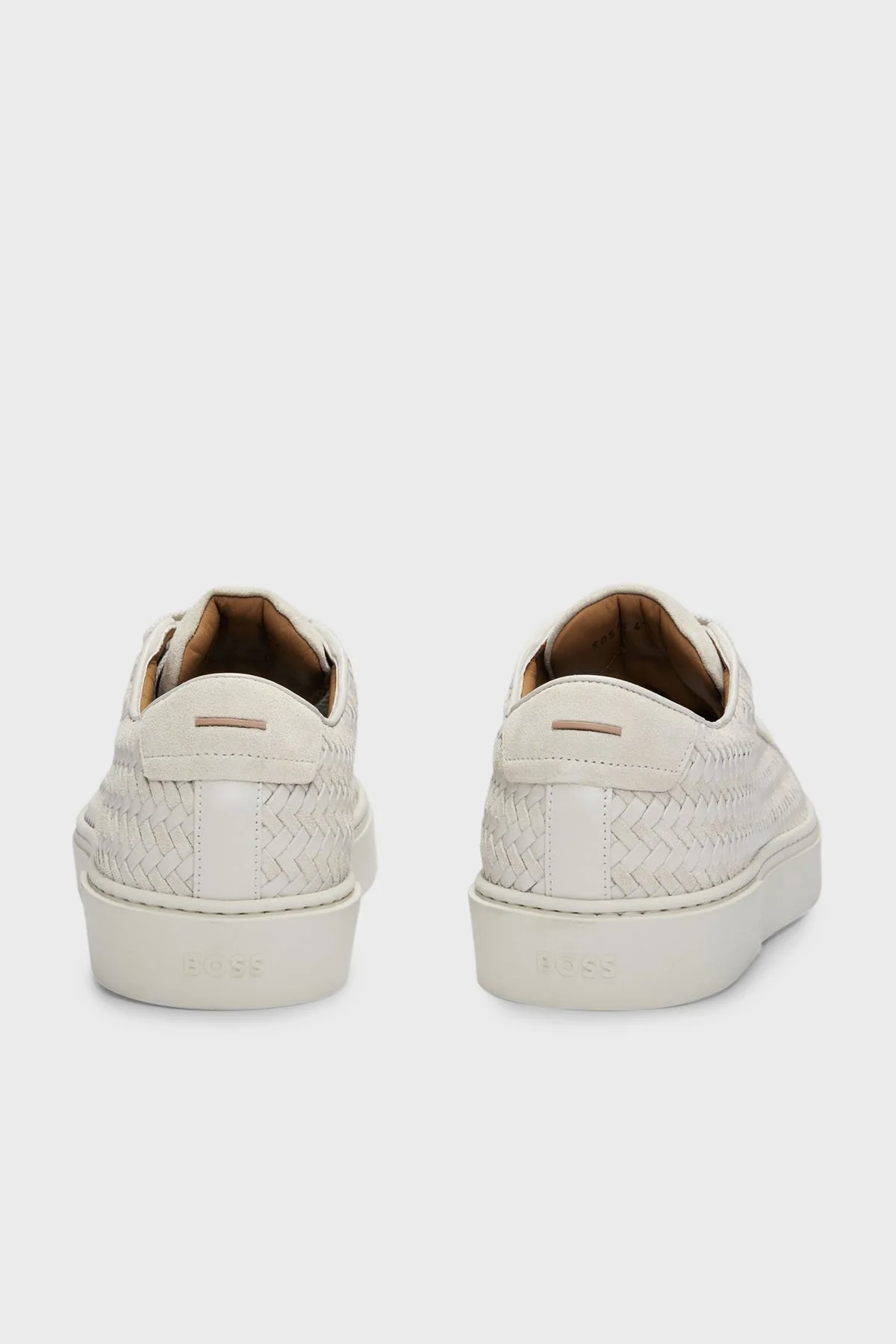 Boss Logolu Hakiki Deri Sneaker Erkek Ayakkabı 50514547 110 BEJ - 10