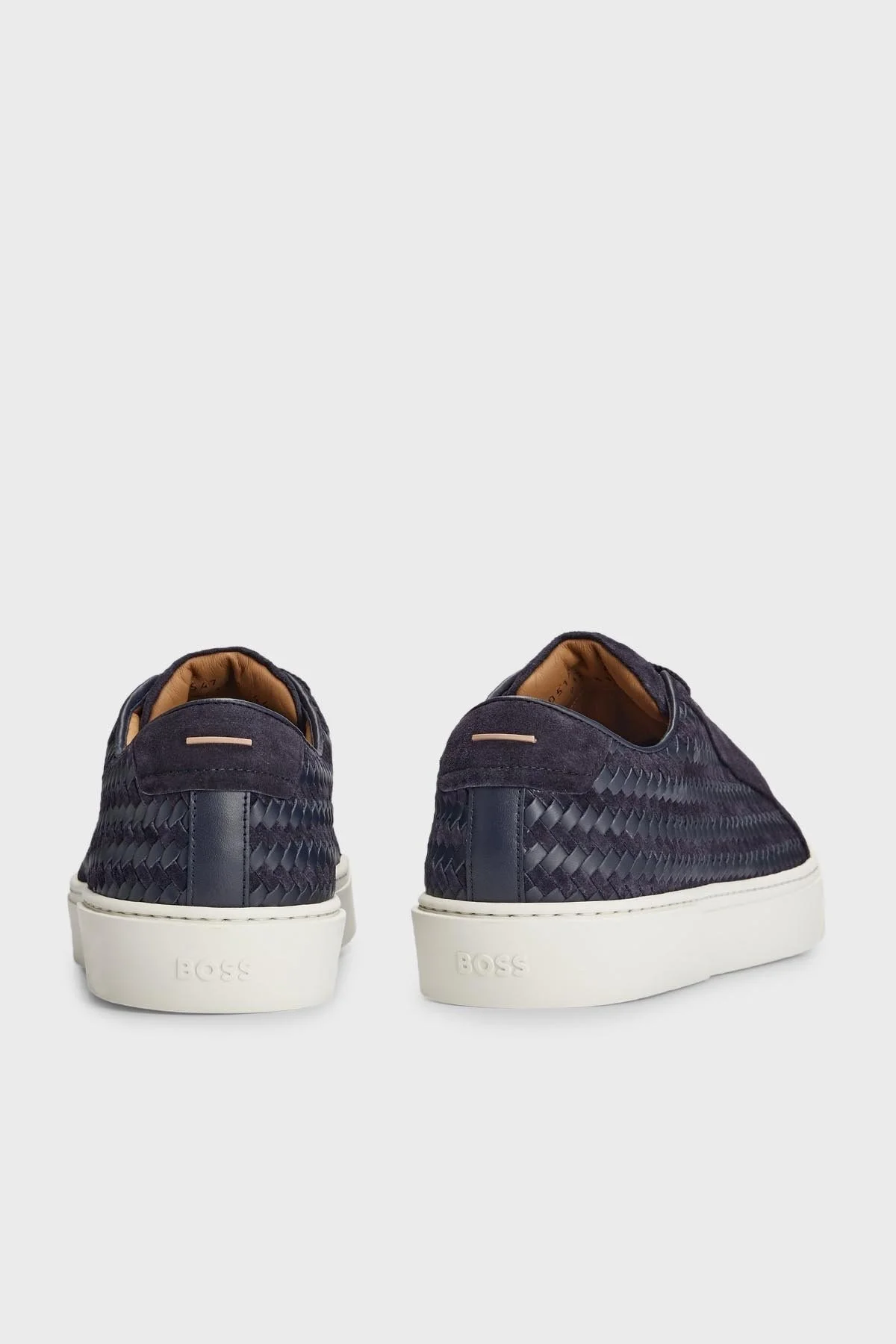Boss Logolu Hakiki Deri Sneaker Erkek Ayakkabı 50514547 401 LACİVERT - 5