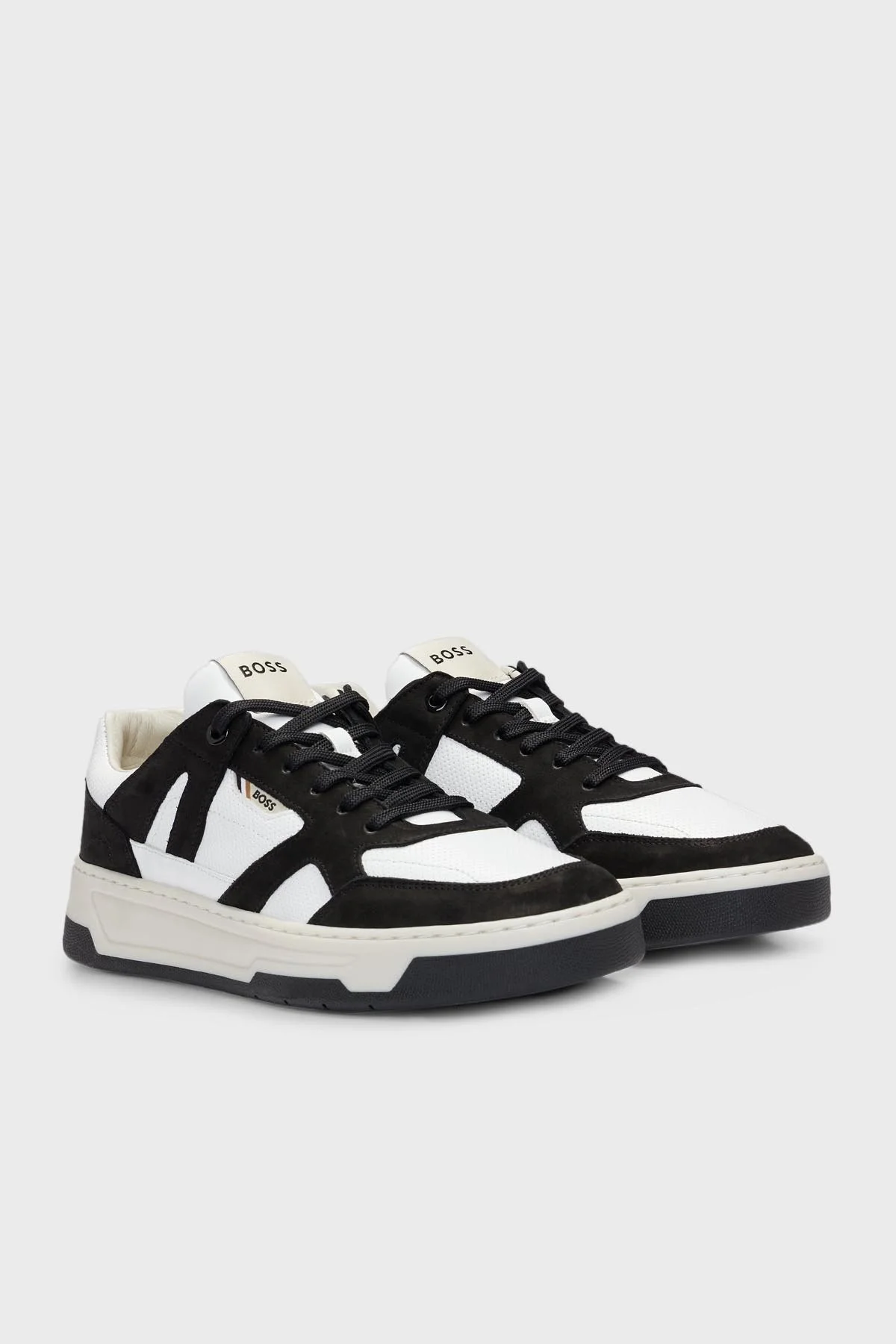 Boss Logolu Hakiki Deri Sneaker Erkek Ayakkabı 50517302 010 SİYAH - 8