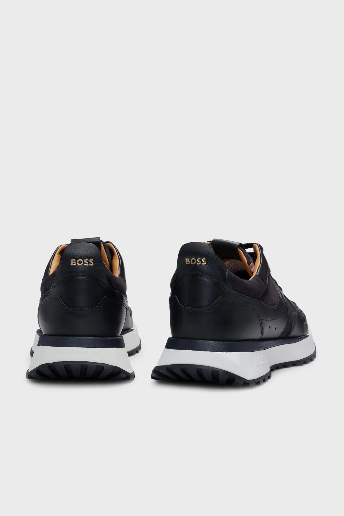 Boss Logolu Hakiki Deri Sneaker Erkek Ayakkabı 50523095 410 LACİVERT - 5