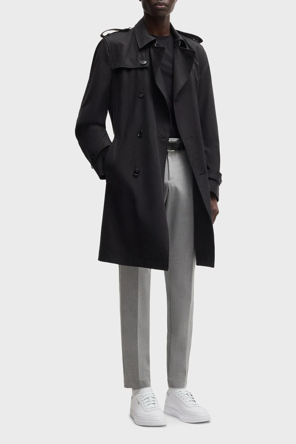 Boss Logolu Hakiki Deri Sneaker Erkek Ayakkabı 50536504 100 BEYAZ - 2