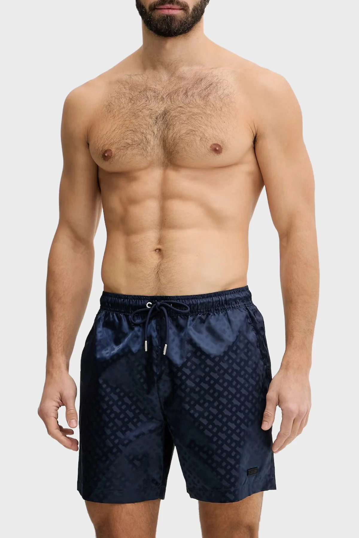 Boss Logolu Hızlı Kuruyan Erkek Deniz Şortu 50561181 413 LACİVERT - 2