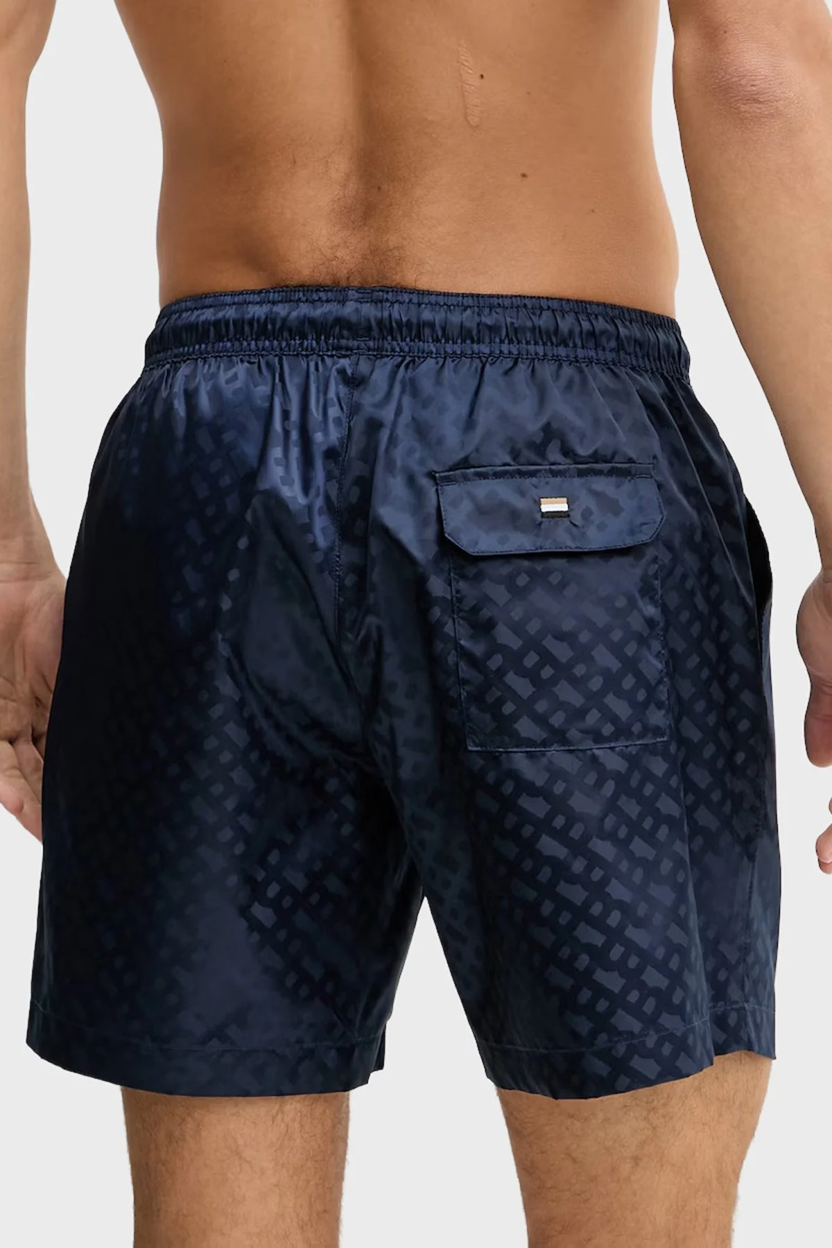 Boss Logolu Hızlı Kuruyan Erkek Deniz Şortu 50561181 413 LACİVERT - 3