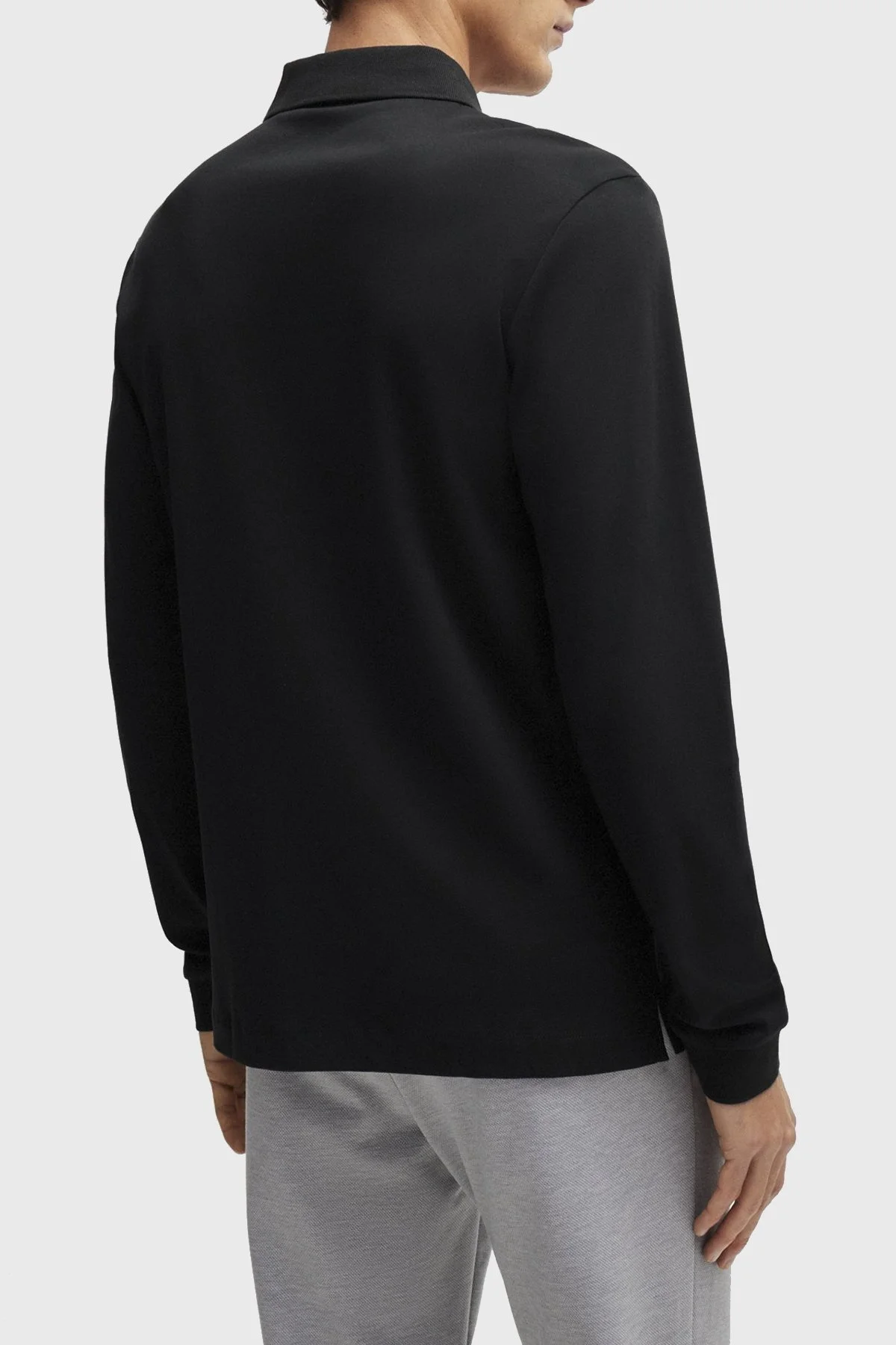 Boss Logolu İnterlok Pamuklu Erkek Polo Yaka T Shirt 50468392 001 SİYAH - 2