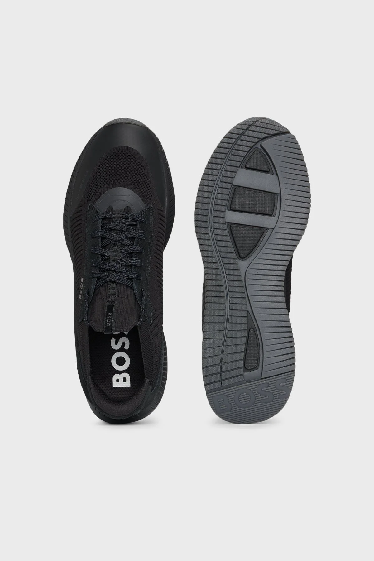 Boss Logolu Kalın Tabanlı Sneaker Erkek Ayakkabı 50523113 002 SİYAH - 10