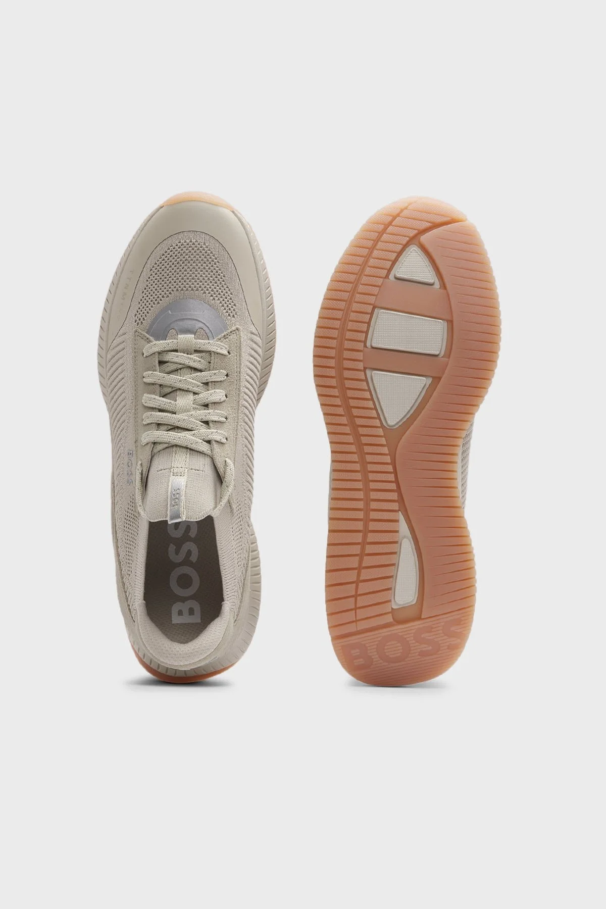 Boss Logolu Kalın Tabanlı Sneaker Erkek Ayakkabı 50523113 270 BEJ - 5