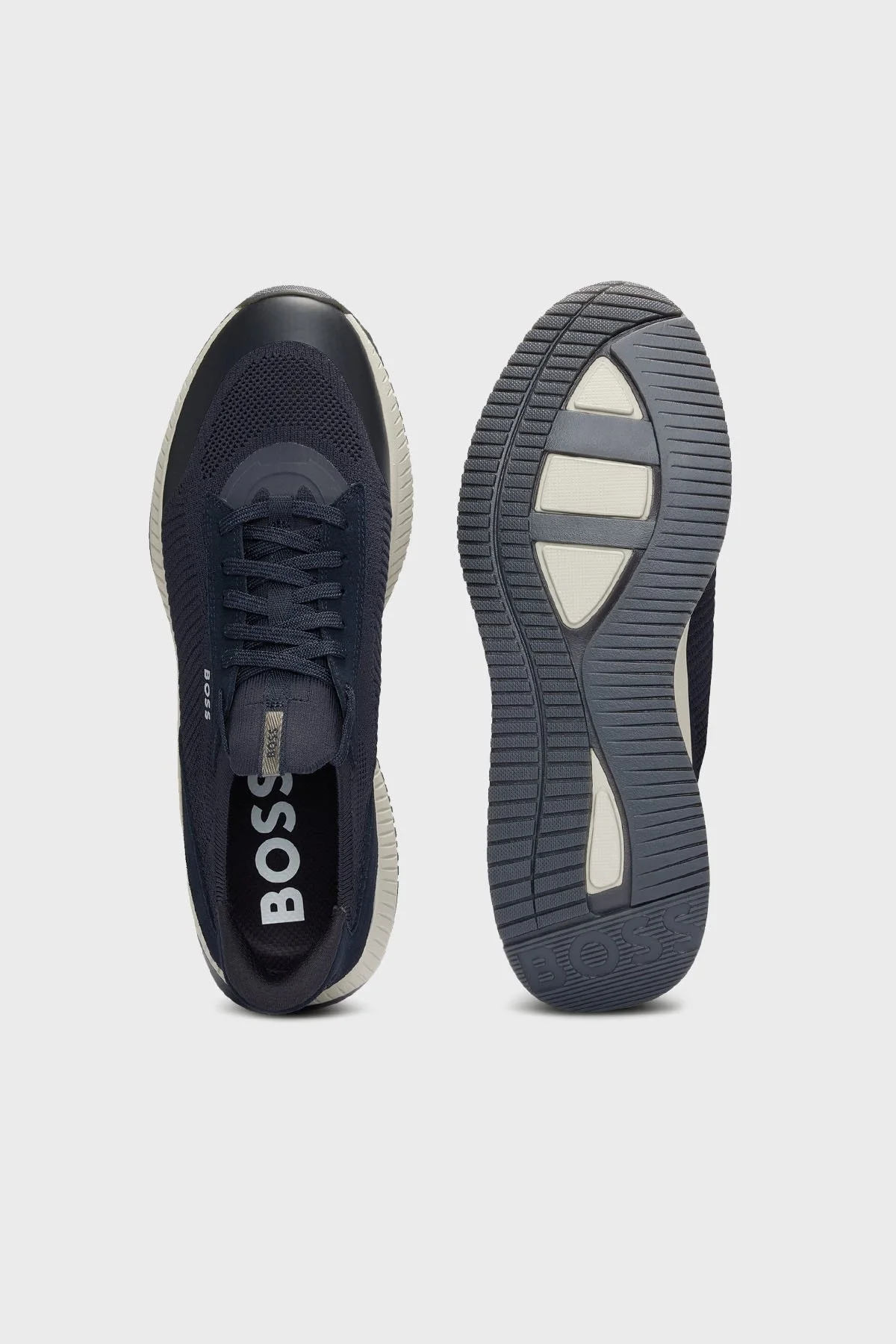 Boss Logolu Kalın Tabanlı Sneaker Erkek Ayakkabı 50523113 401 LACİVERT - 5