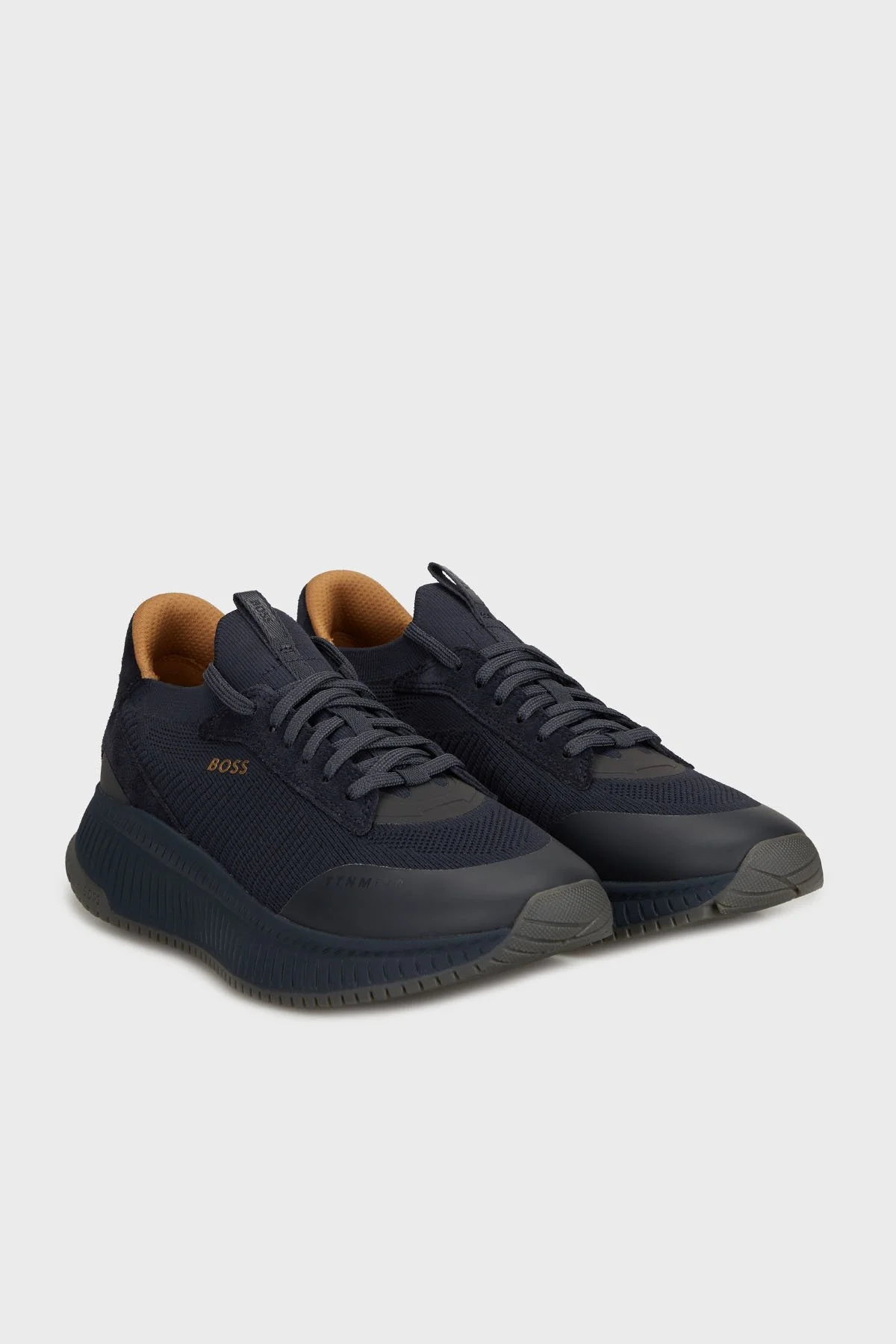 Boss Logolu Kalın Tabanlı Sneaker Erkek Ayakkabı 50523113 475 LACİVERT - 3