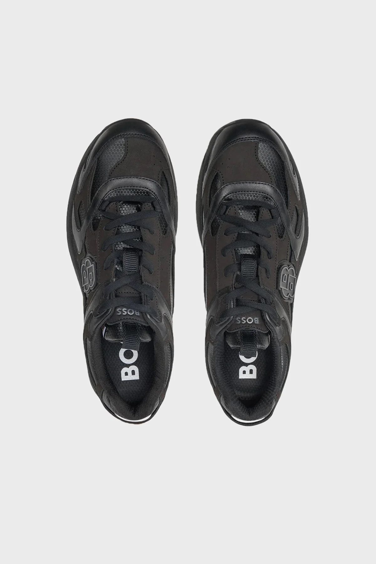 Boss Logolu Kalın Tabanlı Sneaker Erkek Ayakkabı 50529534 005 SİYAH - 4