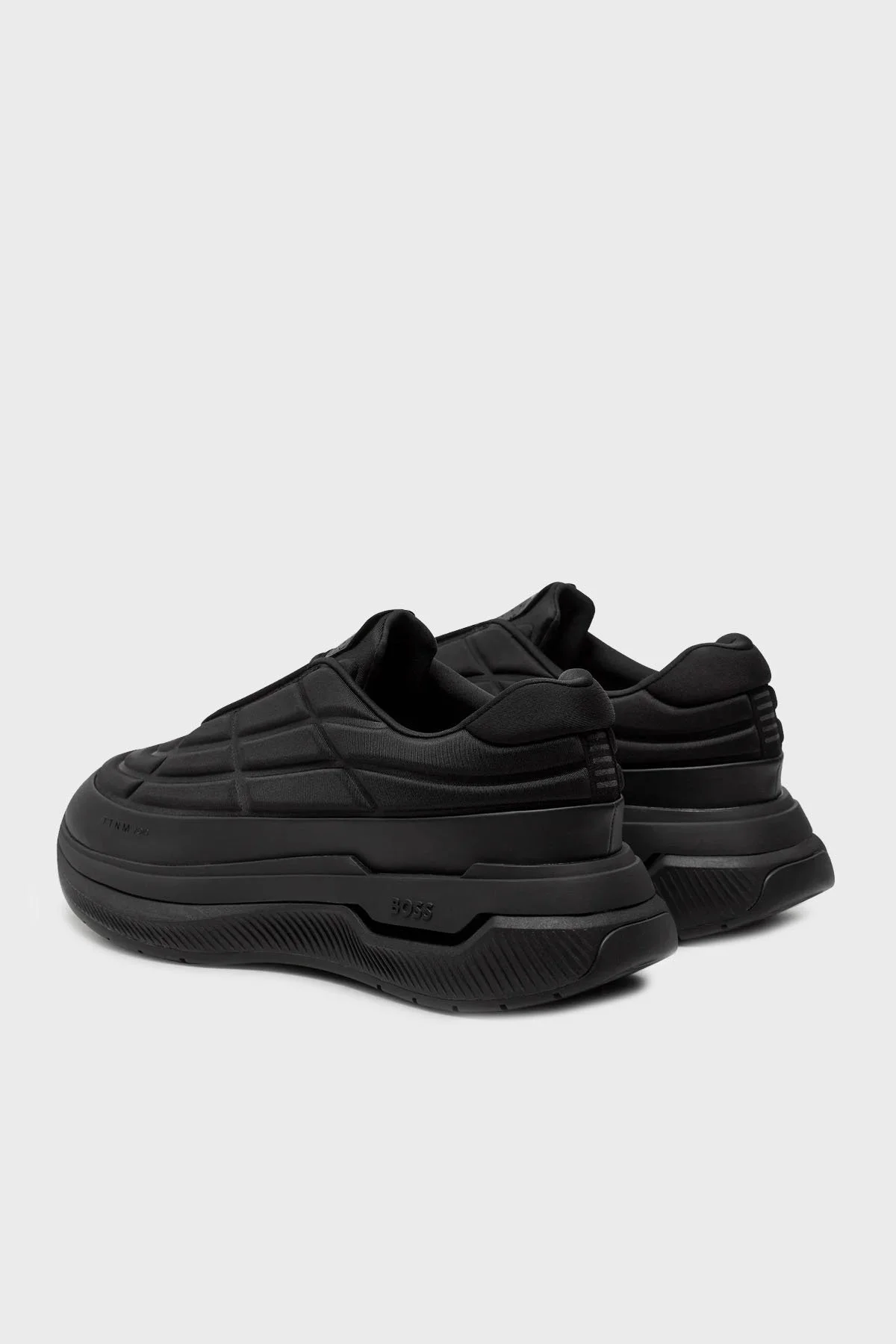 Boss Logolu Kapitone Snekaer Erkek Ayakkabı 50522820 005 SİYAH - 3