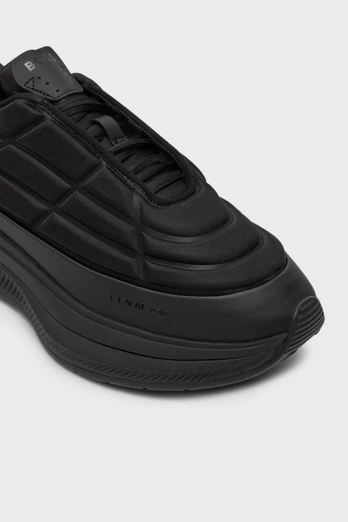 Boss Logolu Kapitone Snekaer Erkek Ayakkabı 50522820 005 SİYAH - 6
