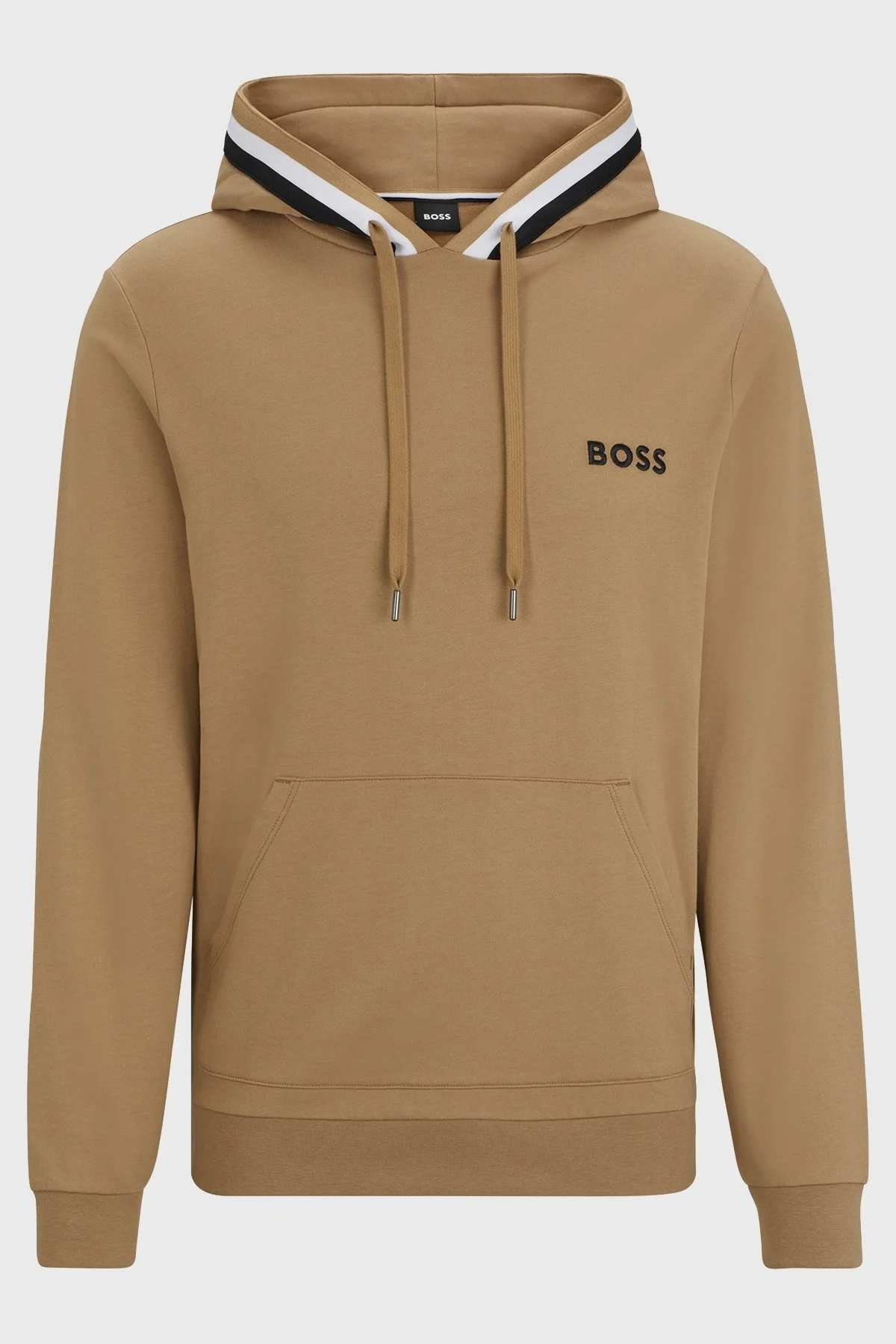 Boss Logolu Kapüşonlu %100 Pamuk Regular Fit Erkek Sweat 50502937 260 KAHVE - 5