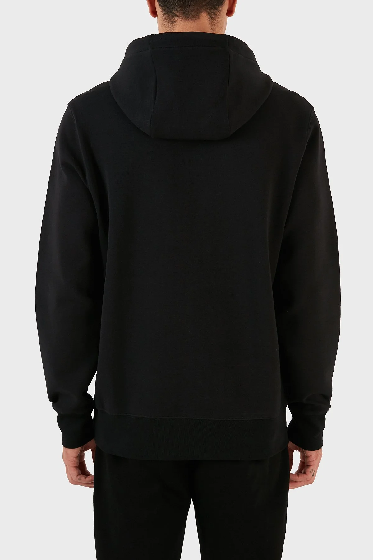 Boss Logolu Kapüşonlu Kanguru Cepli Pamuklu Regular Fit Erkek Sweat 50494962 001 SİYAH - 3