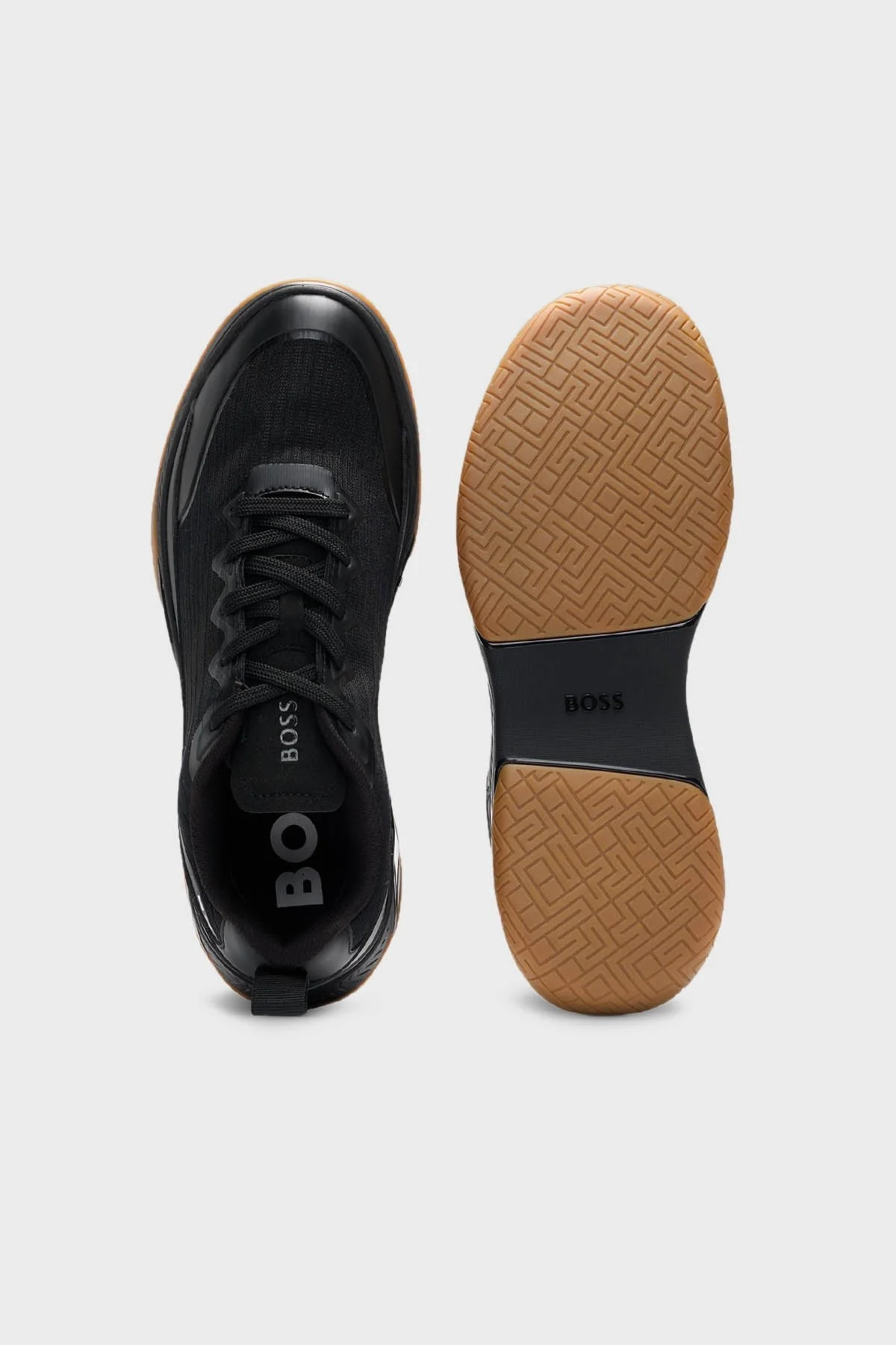 Boss Logolu Kaydırmaz Taban Sneaker Erkek Ayakkabı 50523209 005 SİYAH - 5