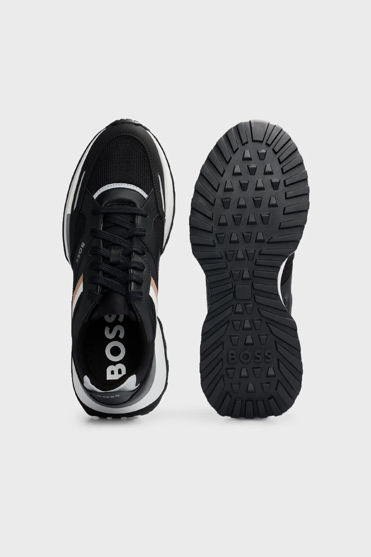 Boss Logolu Koşu Sneaker Erkek Ayakkabı 50498280 001 SİYAH - 4