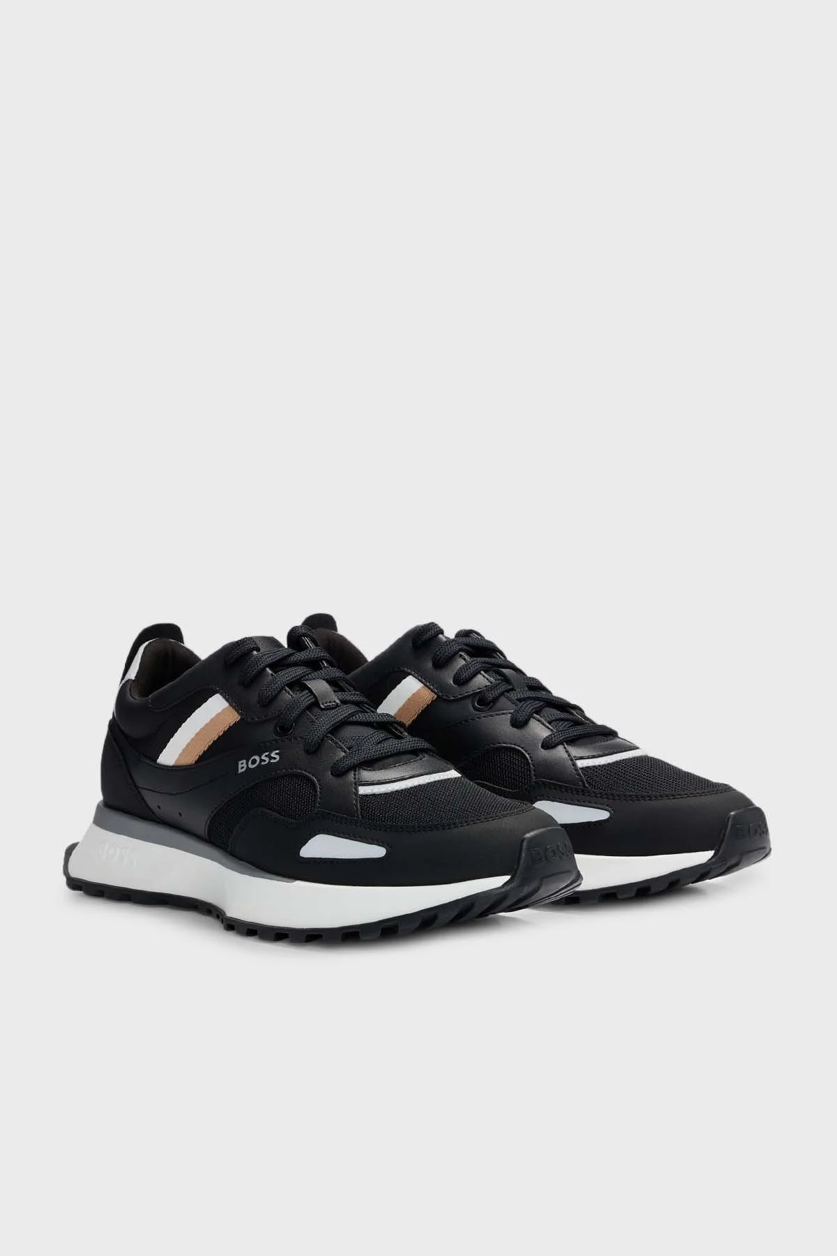 Boss Logolu Koşu Sneaker Erkek Ayakkabı 50498280 001 SİYAH - 3