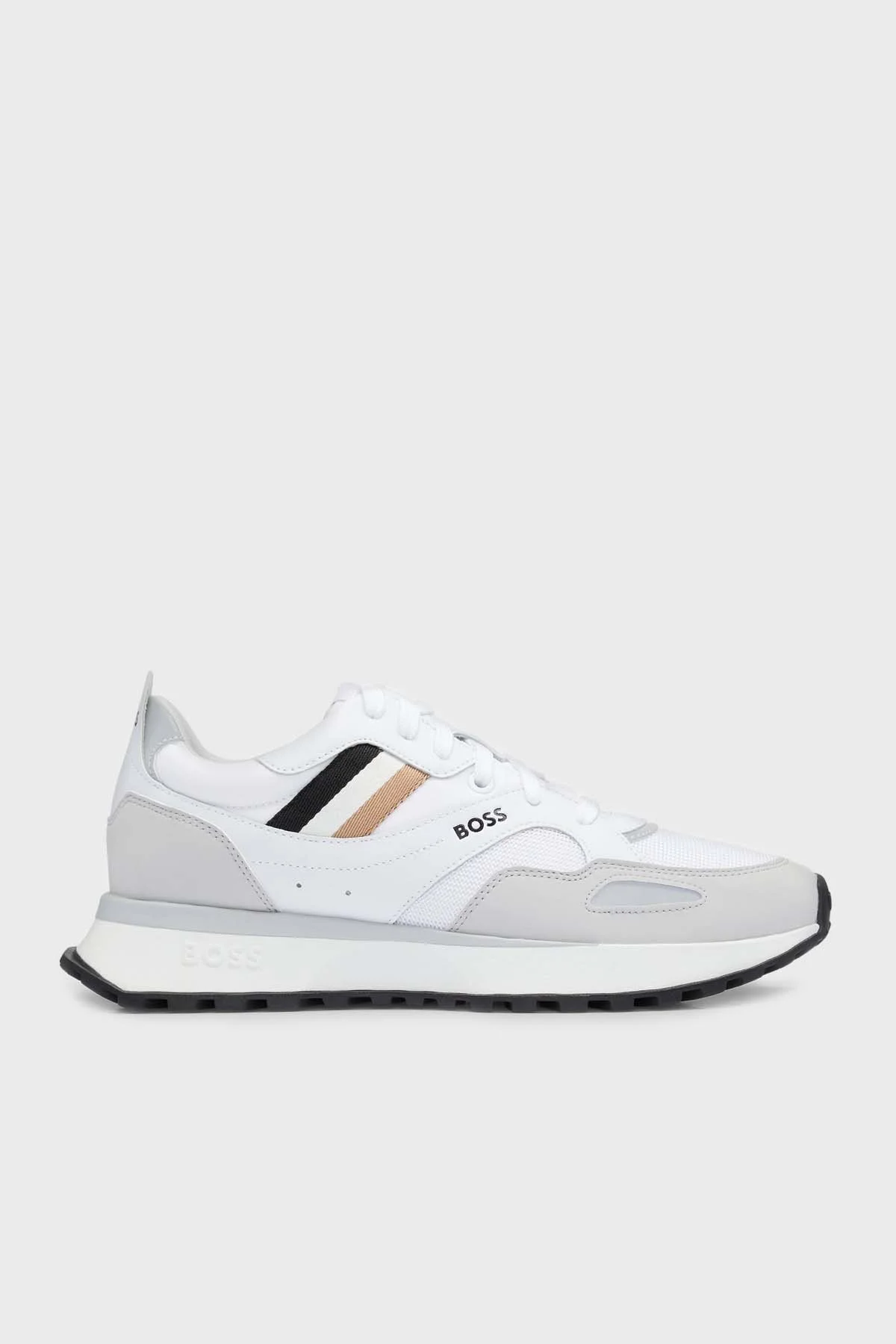 Boss Logolu Koşu Sneaker Erkek Ayakkabı 50498280 100 BEYAZ - 1