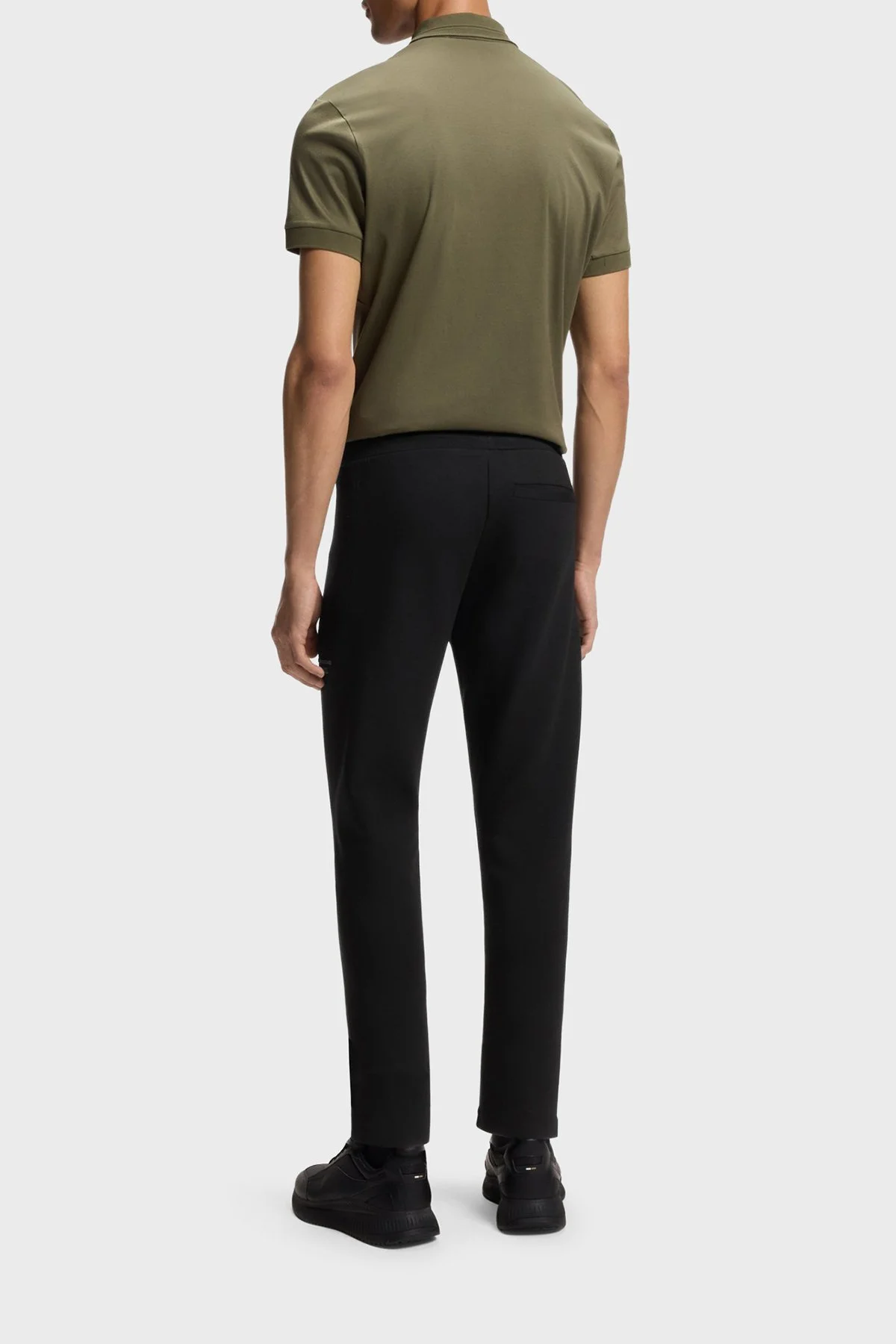 Boss Logolu Modal ve Pamuk Karışımlı Normal Bel Erkek Pantolon 50559800 001 SİYAH - 2