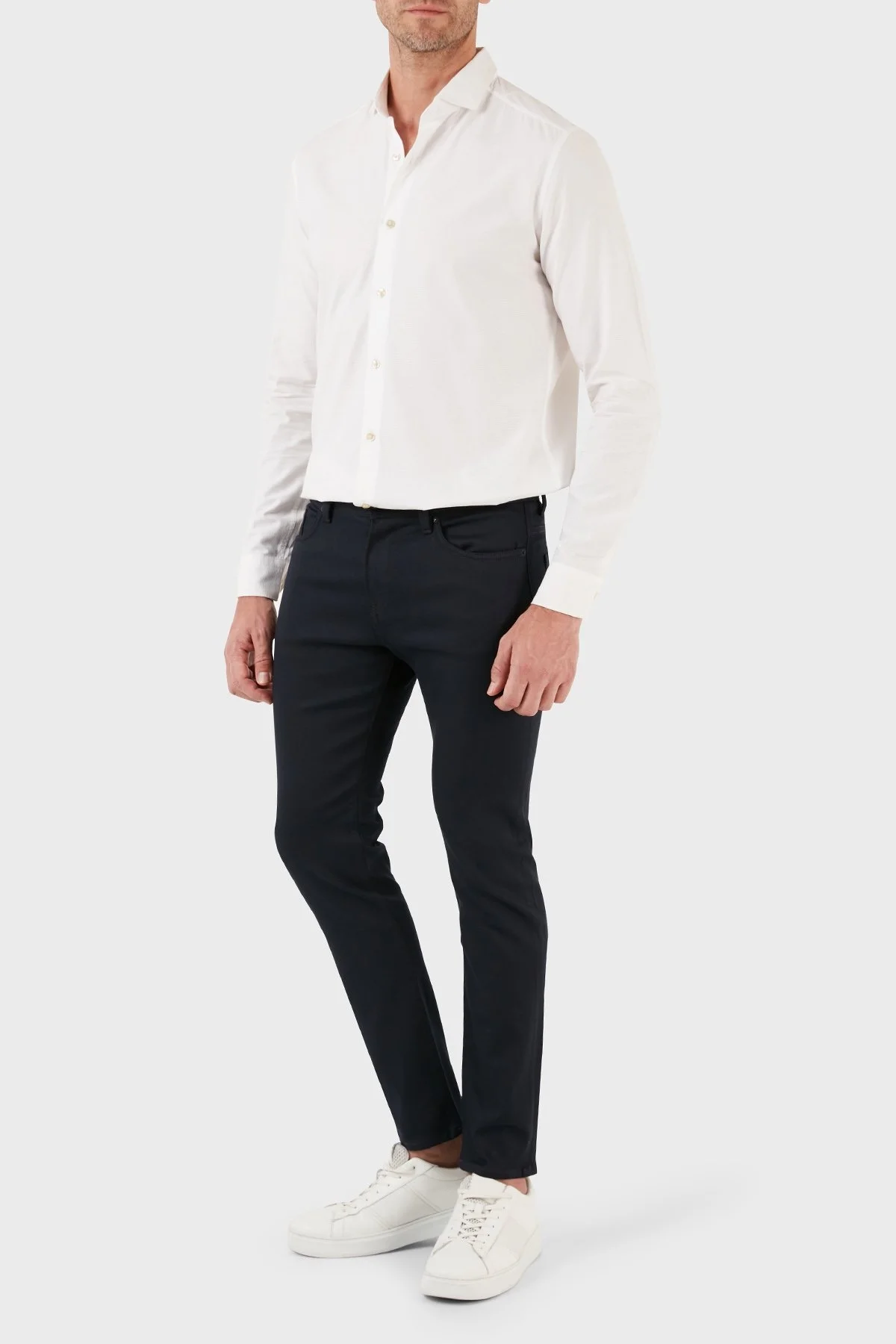 Boss Logolu Normal Bel Dar Paça Slim Fit Jeans Erkek Kot Pantolon 50498546 404 KOYU MAVİ - 1