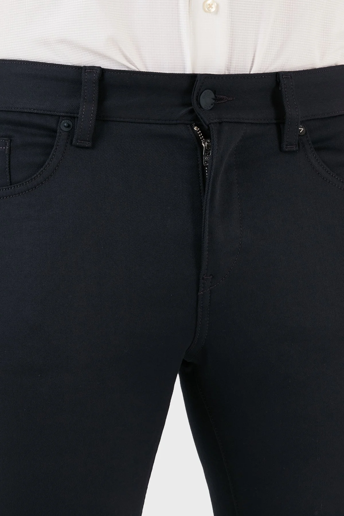 Boss Logolu Normal Bel Dar Paça Slim Fit Jeans Erkek Kot Pantolon 50498546 404 KOYU MAVİ - 5