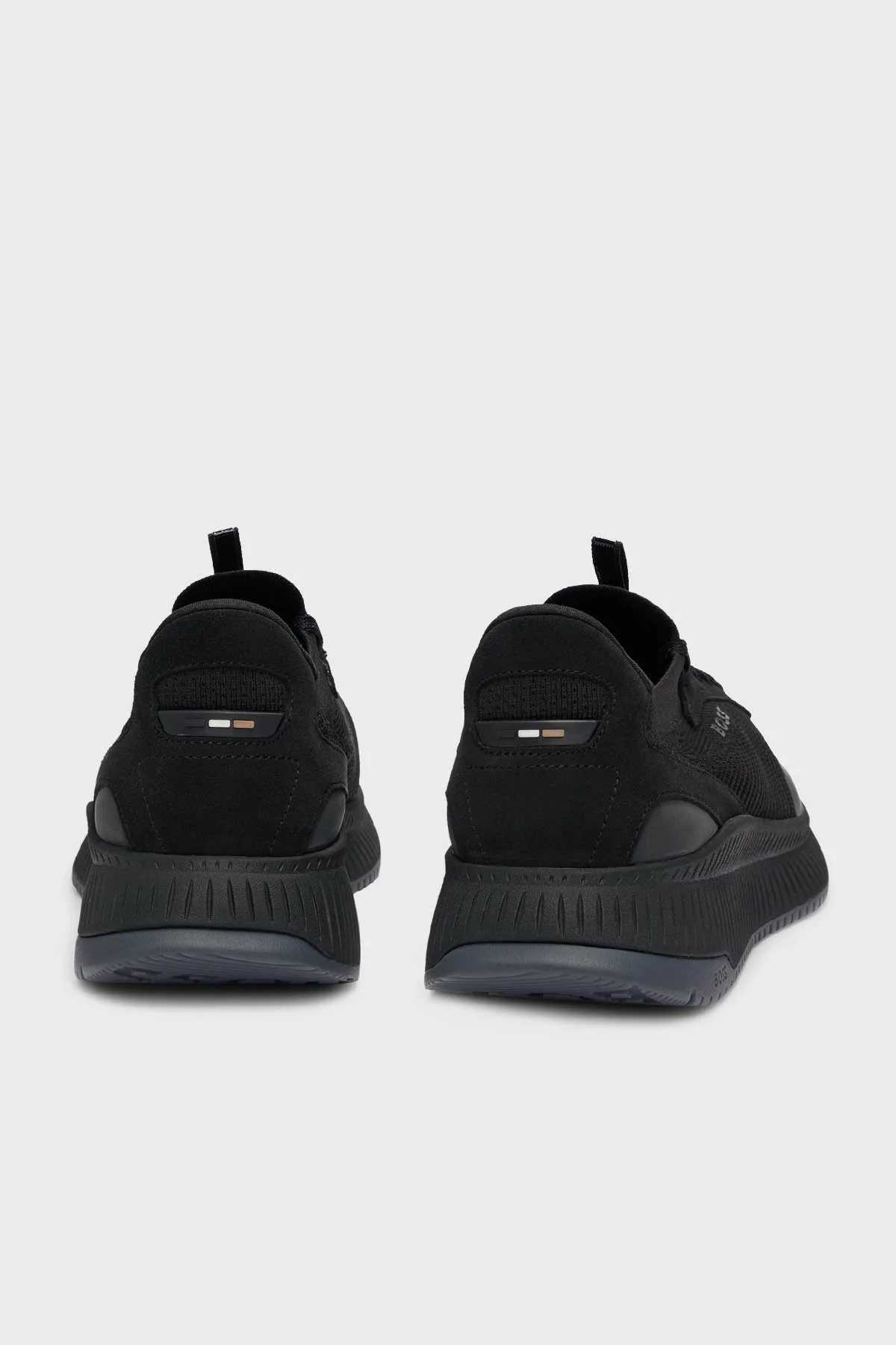 Boss Logolu Örme Detaylı Kılçık Tabanlı Sneaker Erkek Ayakkabı 50498904 002 SİYAH - 4