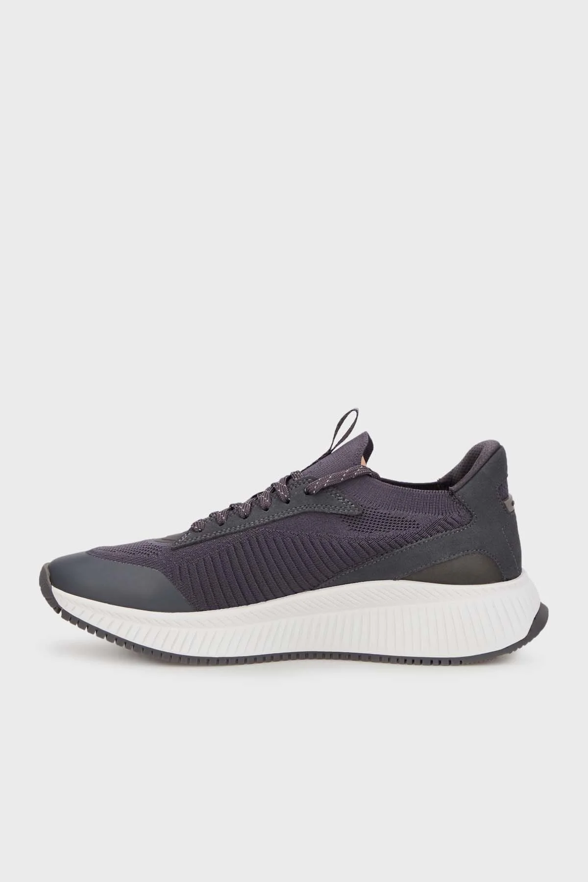 Boss Logolu Örme Detaylı Kılçık Tabanlı Sneaker Erkek Ayakkabı 50498904 020 SİYAH - 2