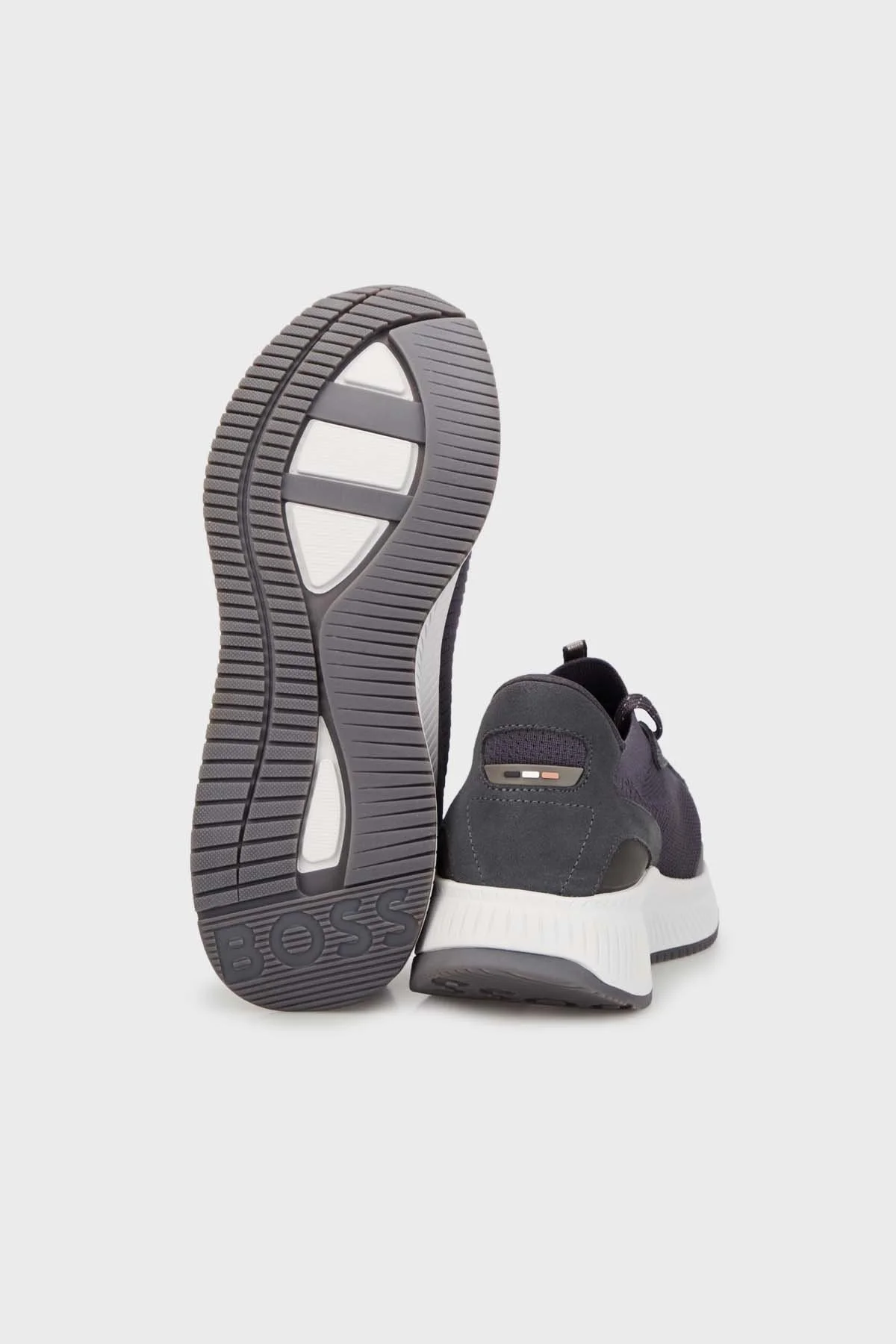 Boss Logolu Örme Detaylı Kılçık Tabanlı Sneaker Erkek Ayakkabı 50498904 020 SİYAH - 4