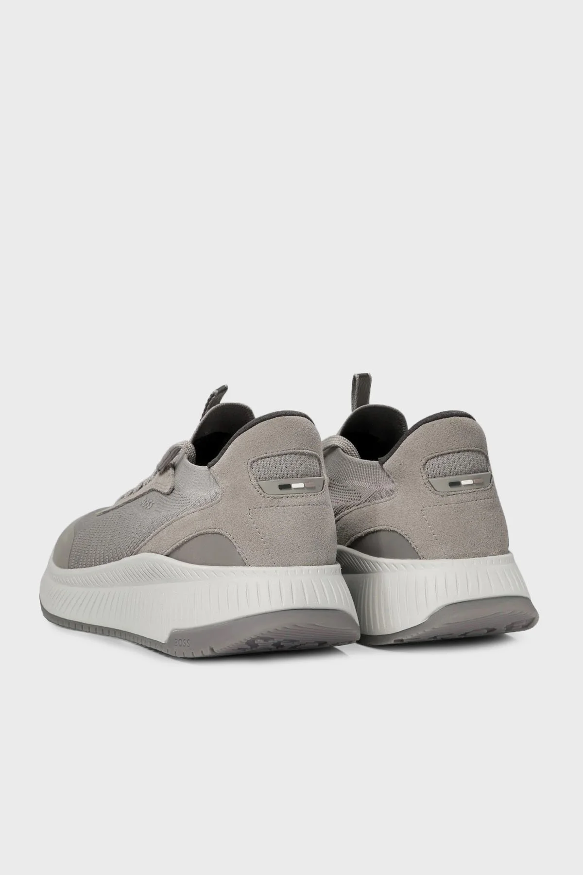 Boss Logolu Örme Detaylı Spor Erkek Ayakkabı 50498904 062 AÇIK GRİ - 9