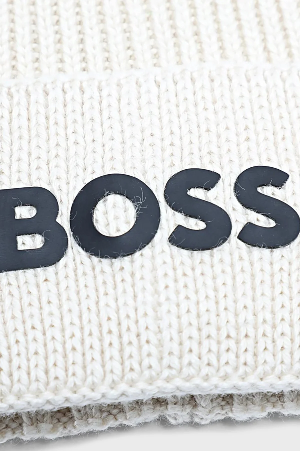 Boss Logolu Pamuk ve Yün Karışımlı Erkek Bere 50499423 131 BEJ - 2