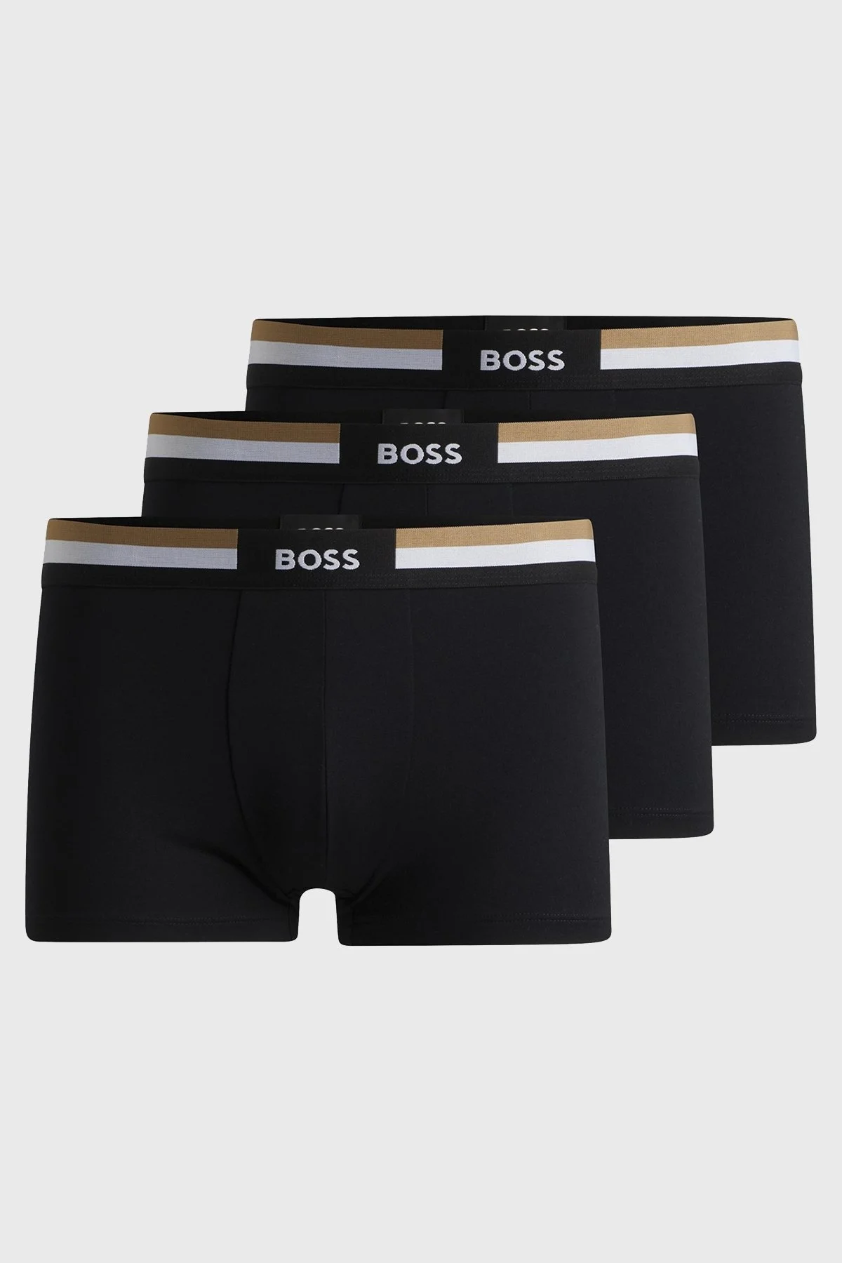 Boss Logolu Pamuklu 3 Pack Erkek Boxer 50516542 001 SİYAH - 1