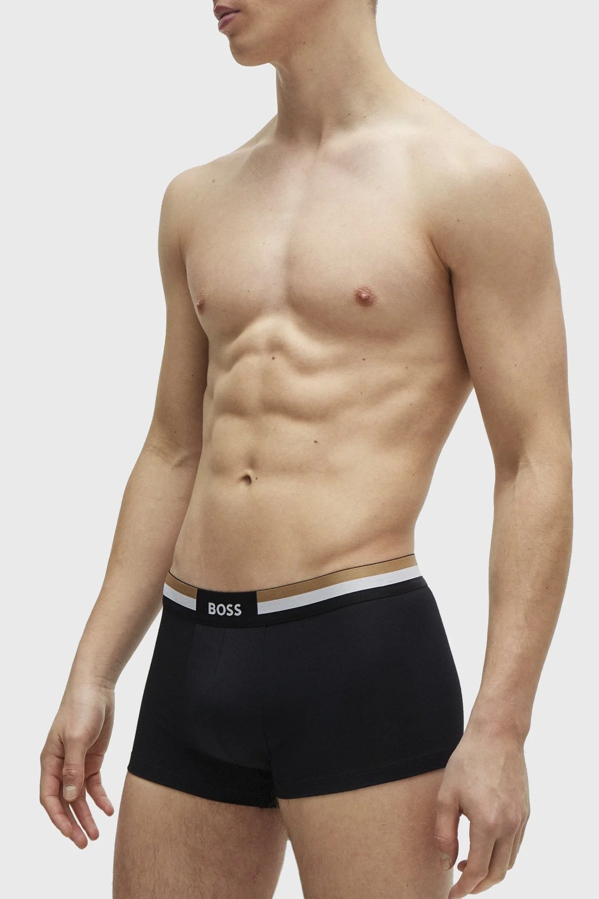 Boss Logolu Pamuklu 3 Pack Erkek Boxer 50516542 001 SİYAH - 4