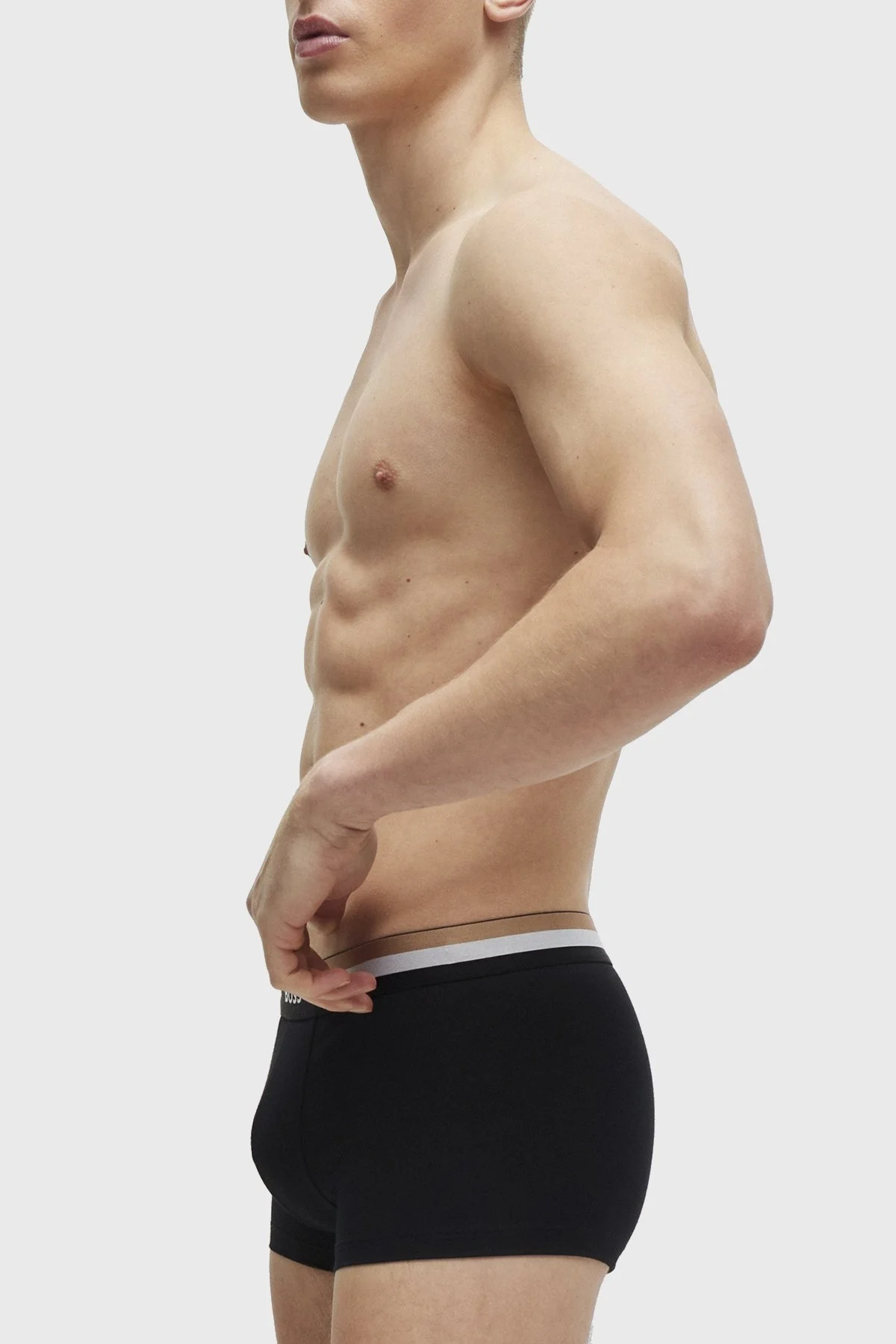 Boss Logolu Pamuklu 3 Pack Erkek Boxer 50516542 001 SİYAH - 5