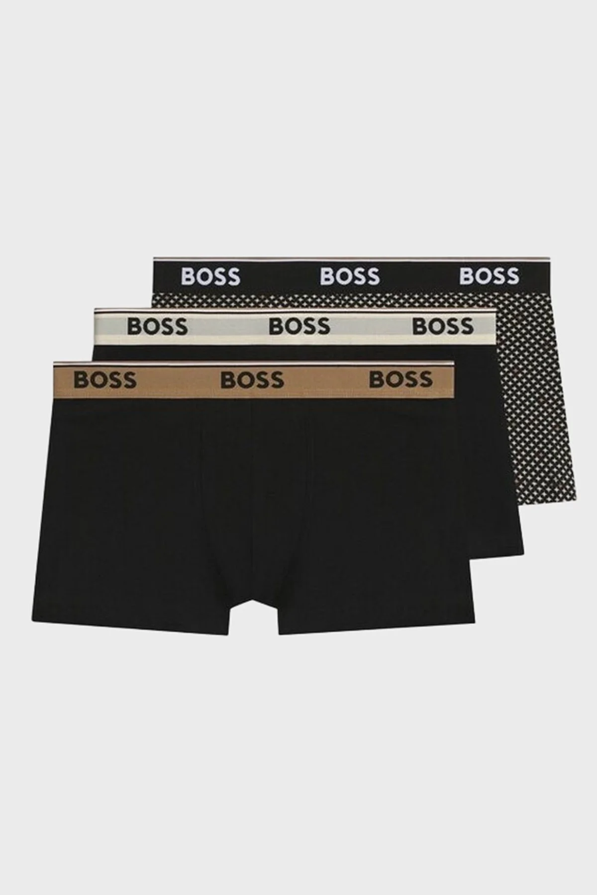 Boss Logolu Pamuklu 3 Pack Erkek Boxer 50554443 262 Siyah - 1