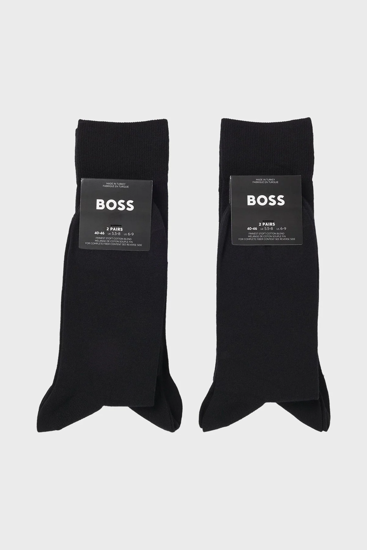 Boss Logolu Pamuklu 4 Pack Erkek Çorap 50547928 001 SİYAH - 3