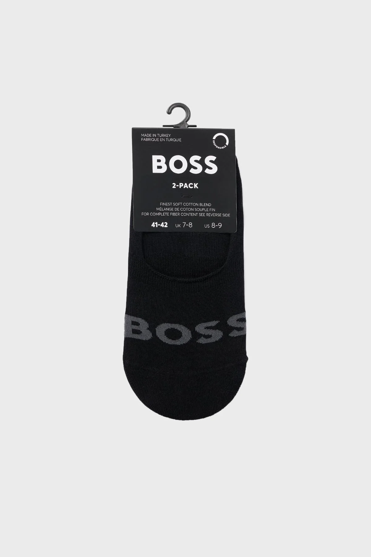 Boss Logolu Pamuklu Erkek Çorap 50516402 001 SİYAH - 3